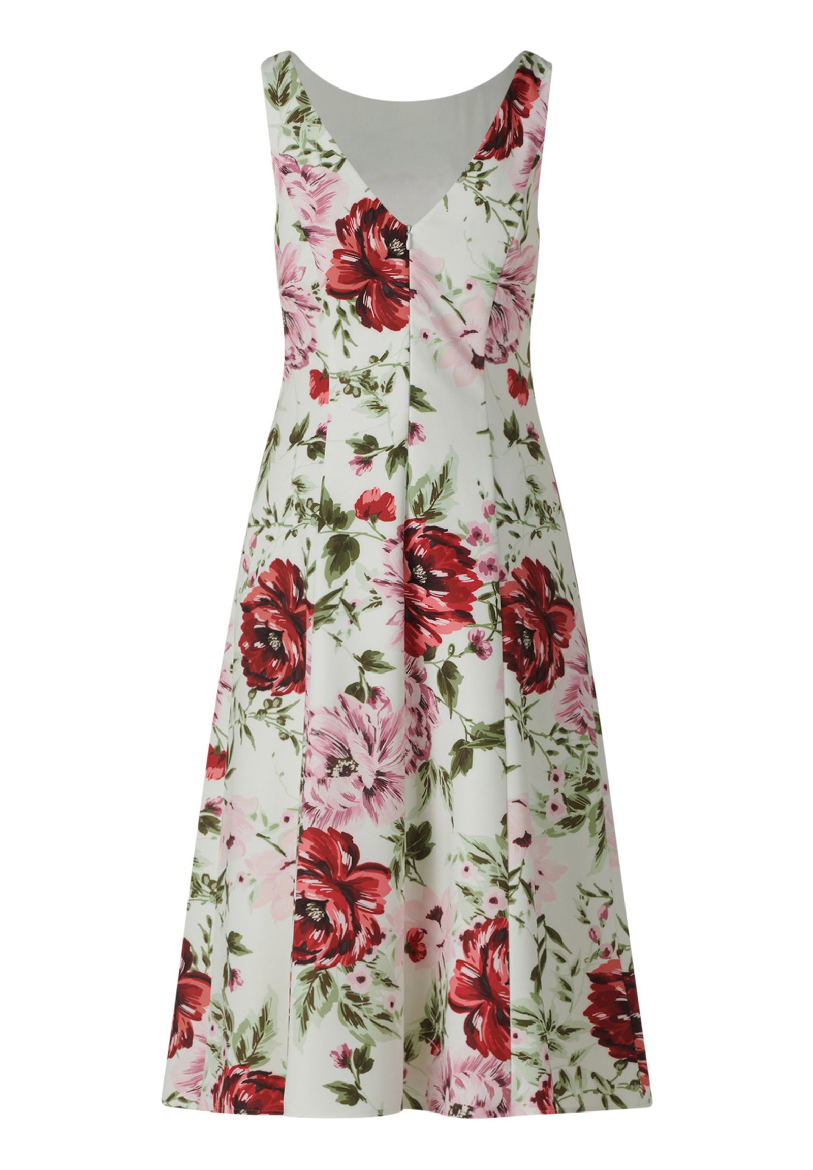| Kleid Kurz ohne Arm, White/Red | 44