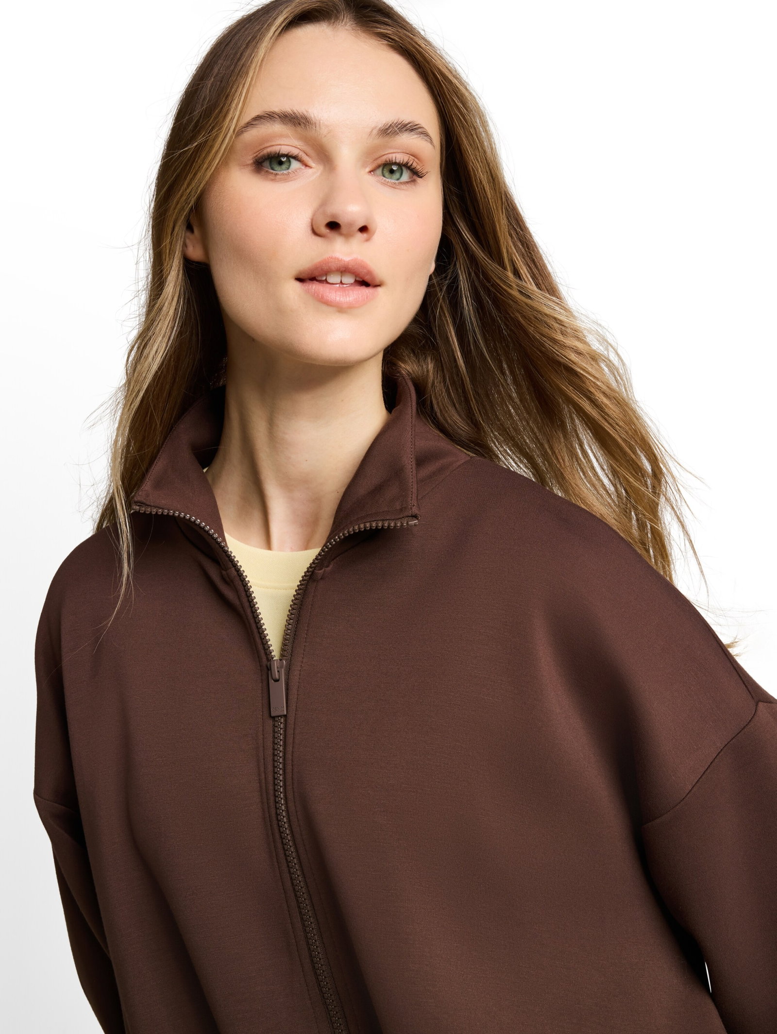 scuba sweatjacket, cool dark brown #6