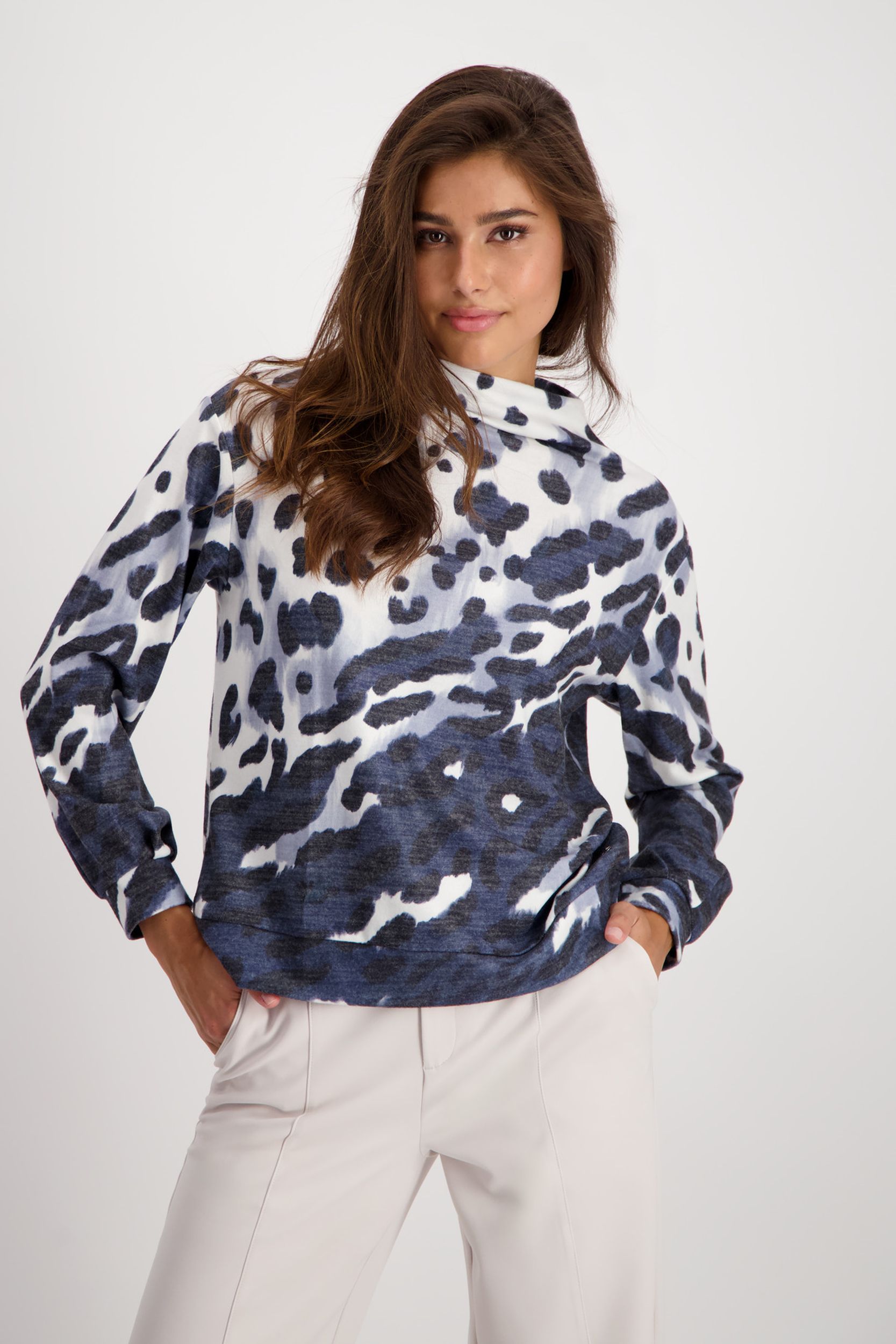 Monari Pullover mit Leopardenmuster | Jetzt online kaufen! 