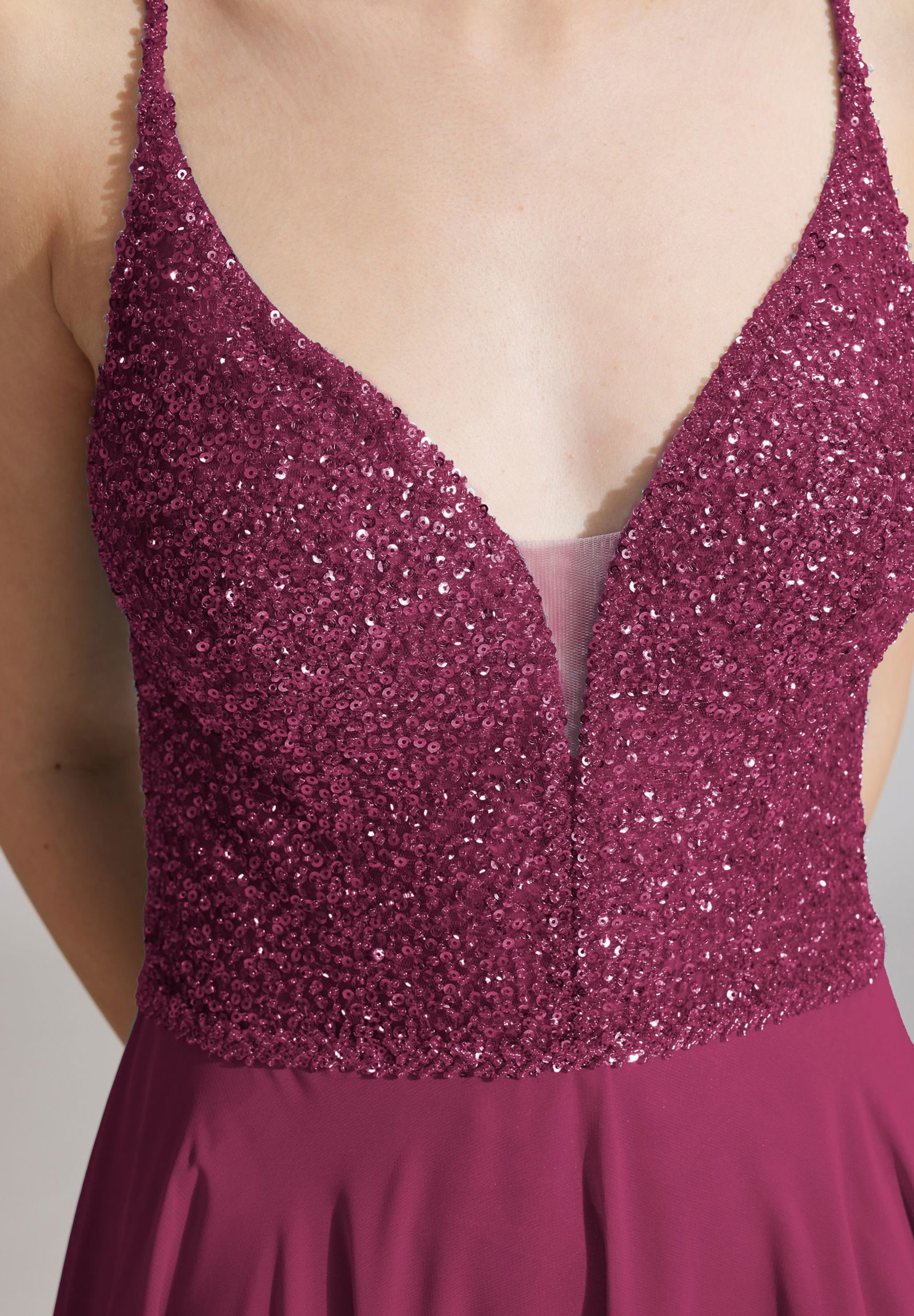 Hey Kyla Abendkleid aus Materialmix