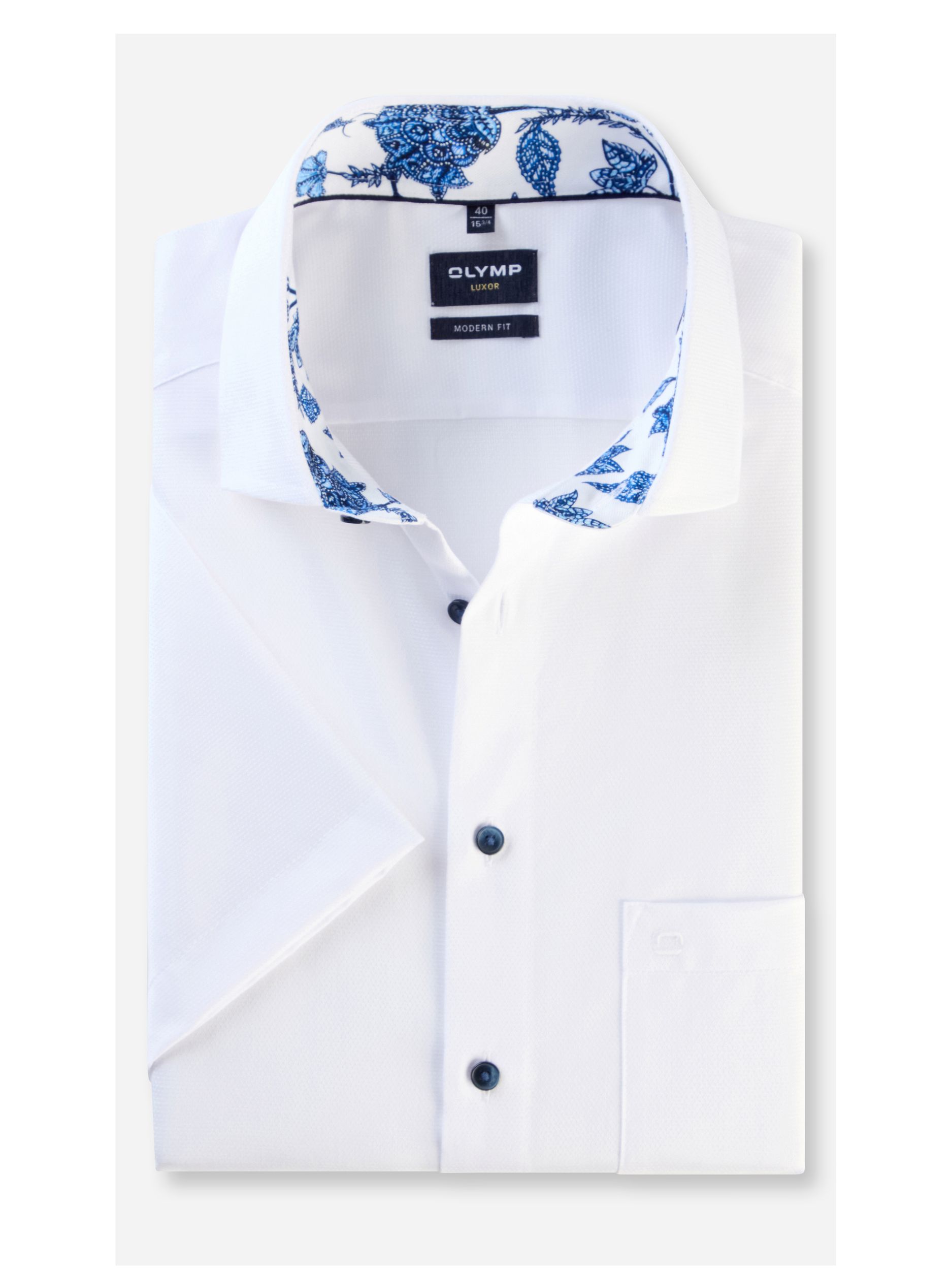 Olymp |  Olymp Hemd Modern Fit  | 41 | weiß