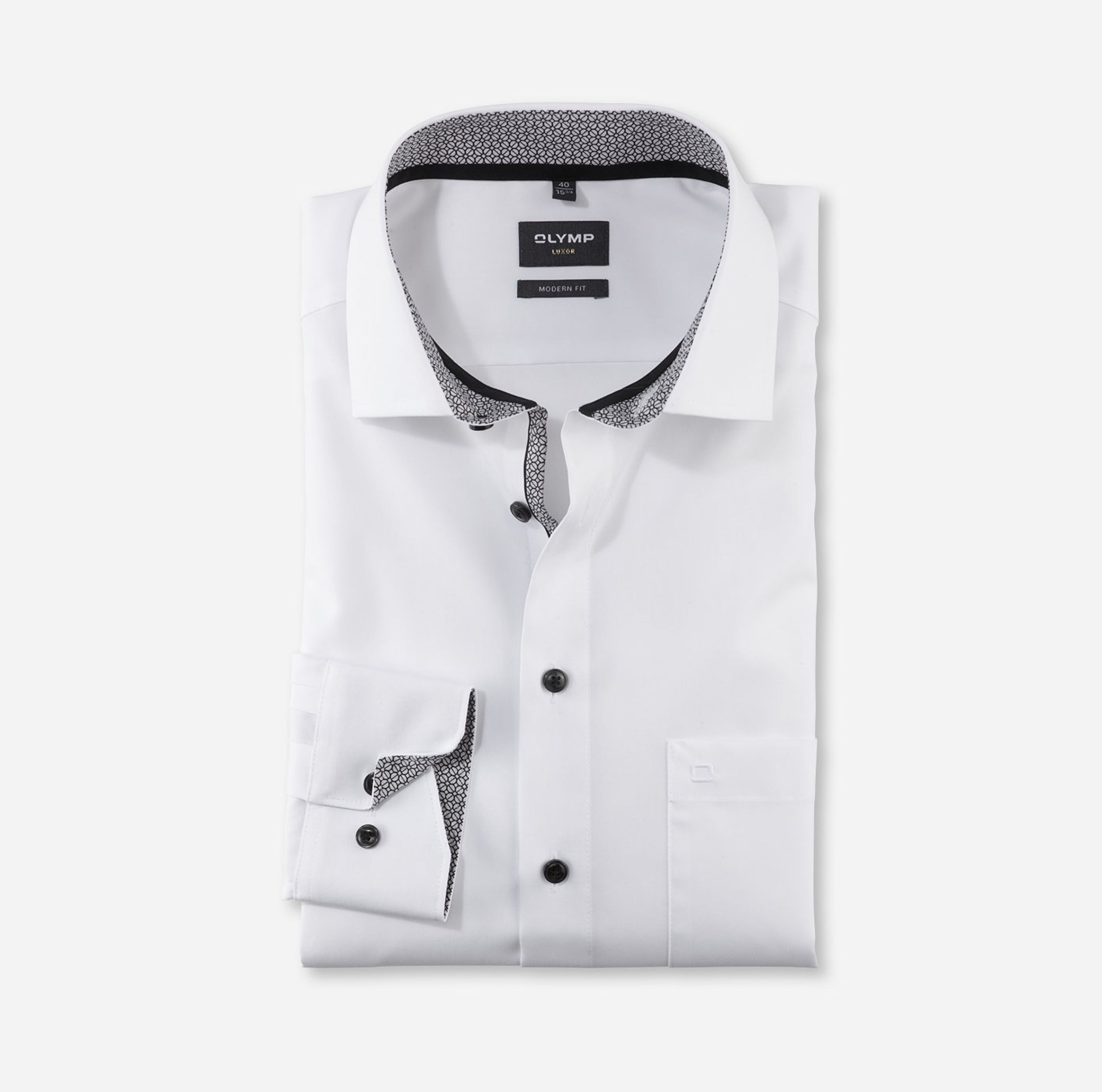 Olymp |  Olymp Hemd Modern Fit  | 47 | anthrazit