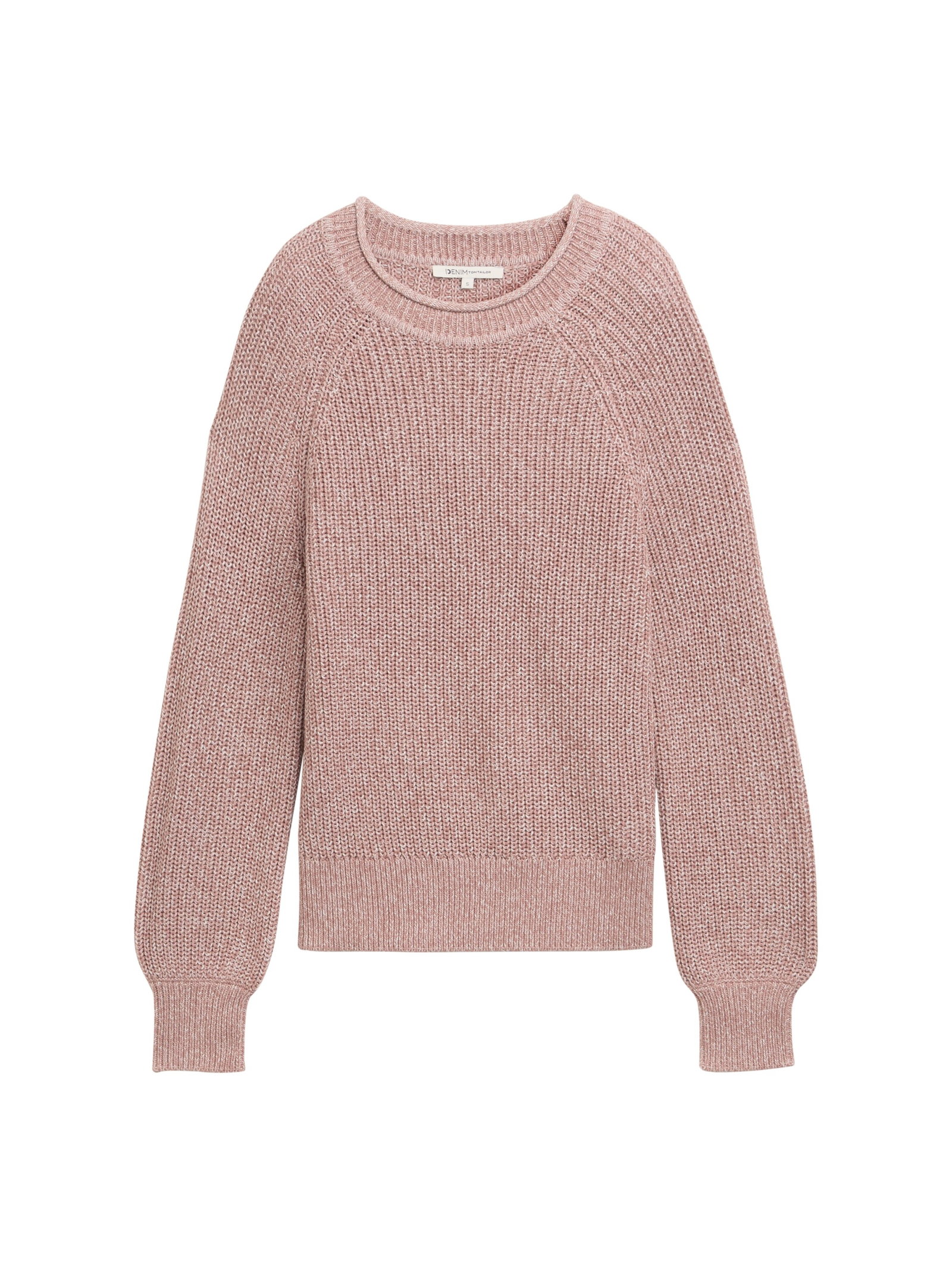 crew neck pullover, Antique Rose Melange #1