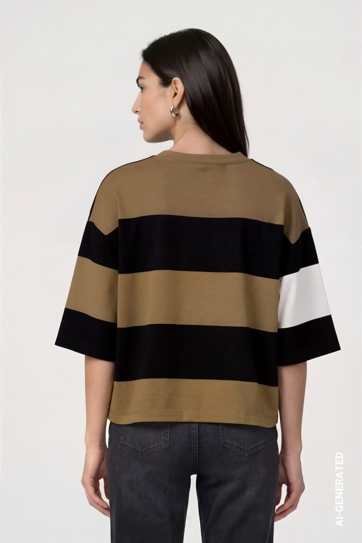 Sweatshirt, schwarz ringel #4