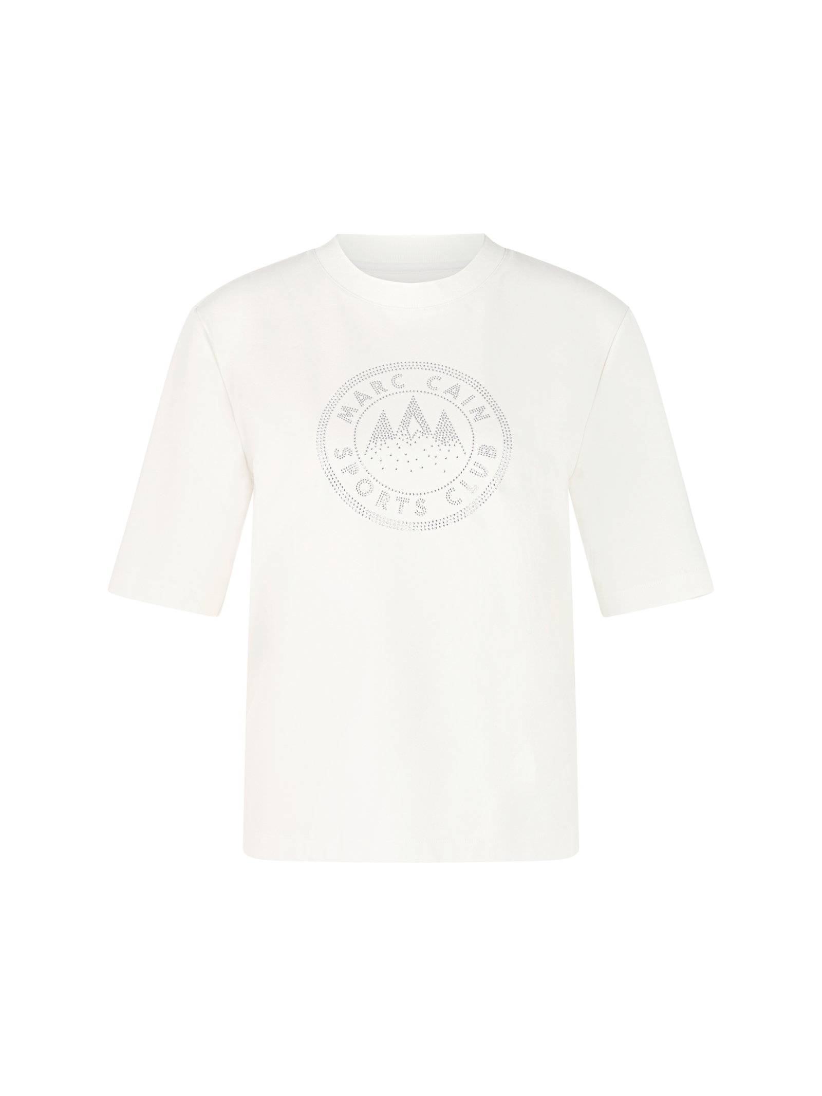 Marc Cain T-Shirt mit Hotfix-Motiv auf der Brust #1