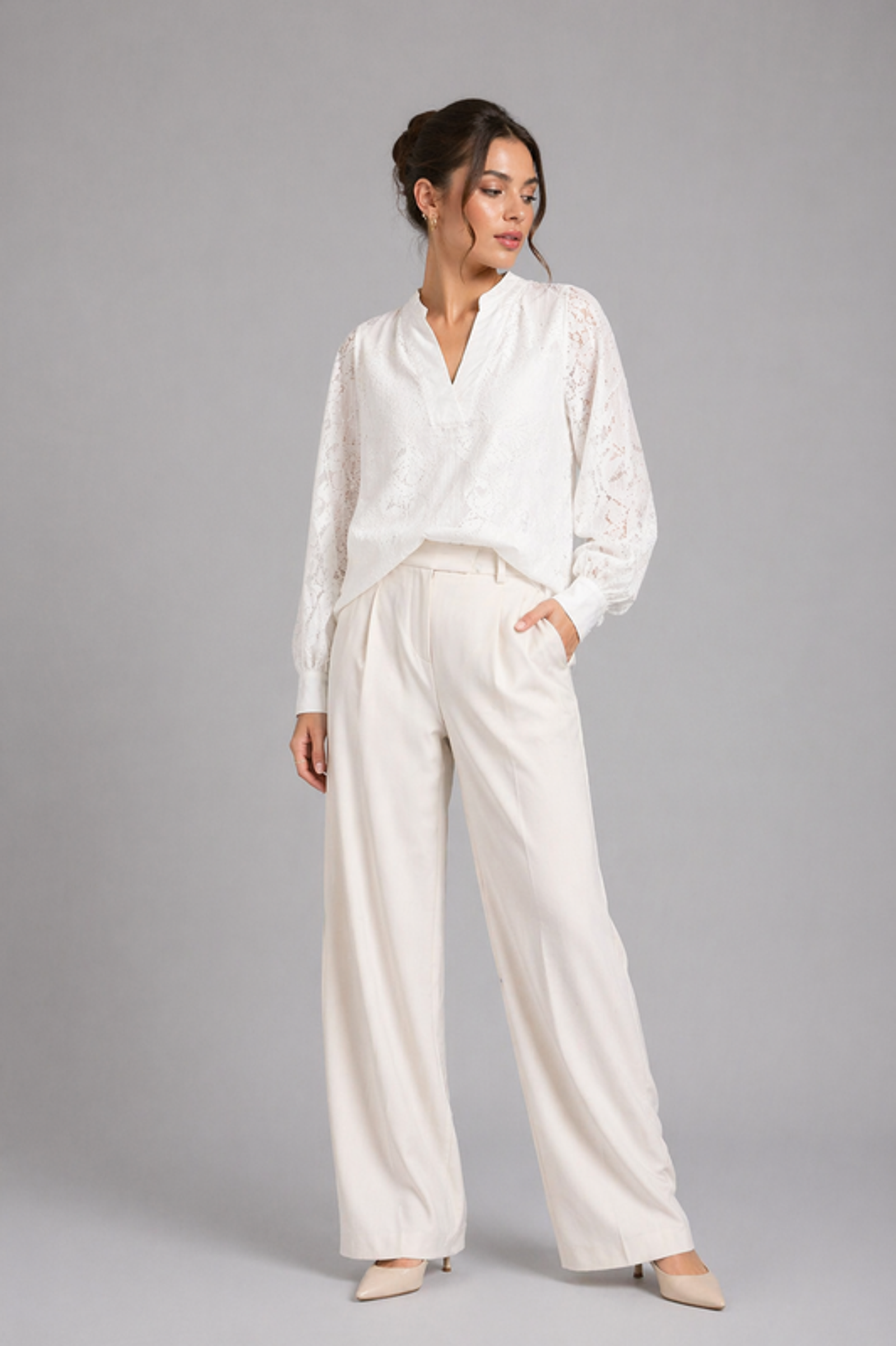 Zhrill |  Zhrill Druckbluse  | L | offwhite