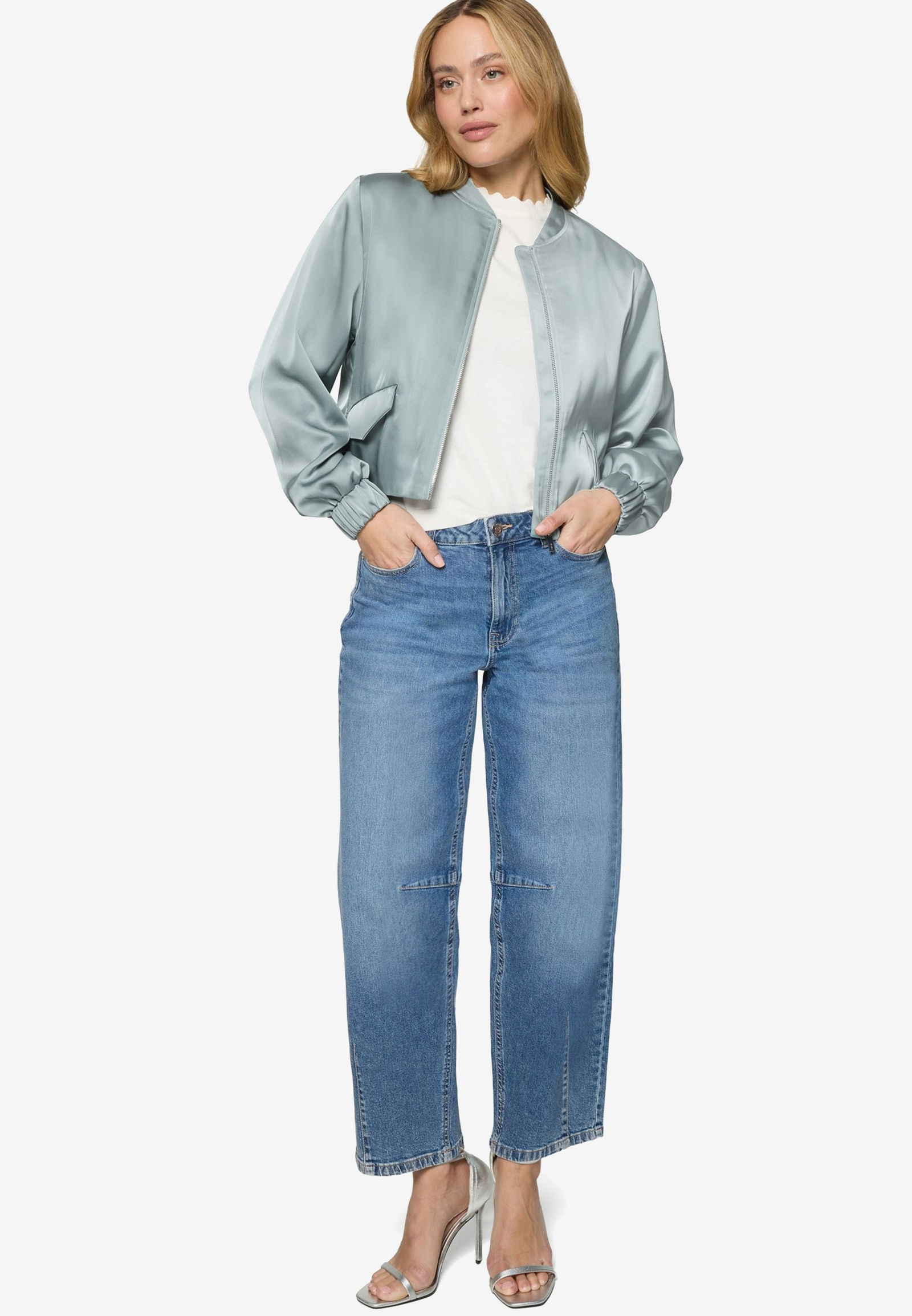 Zero |  Zero Kurzblazer  | 44 | silver blue