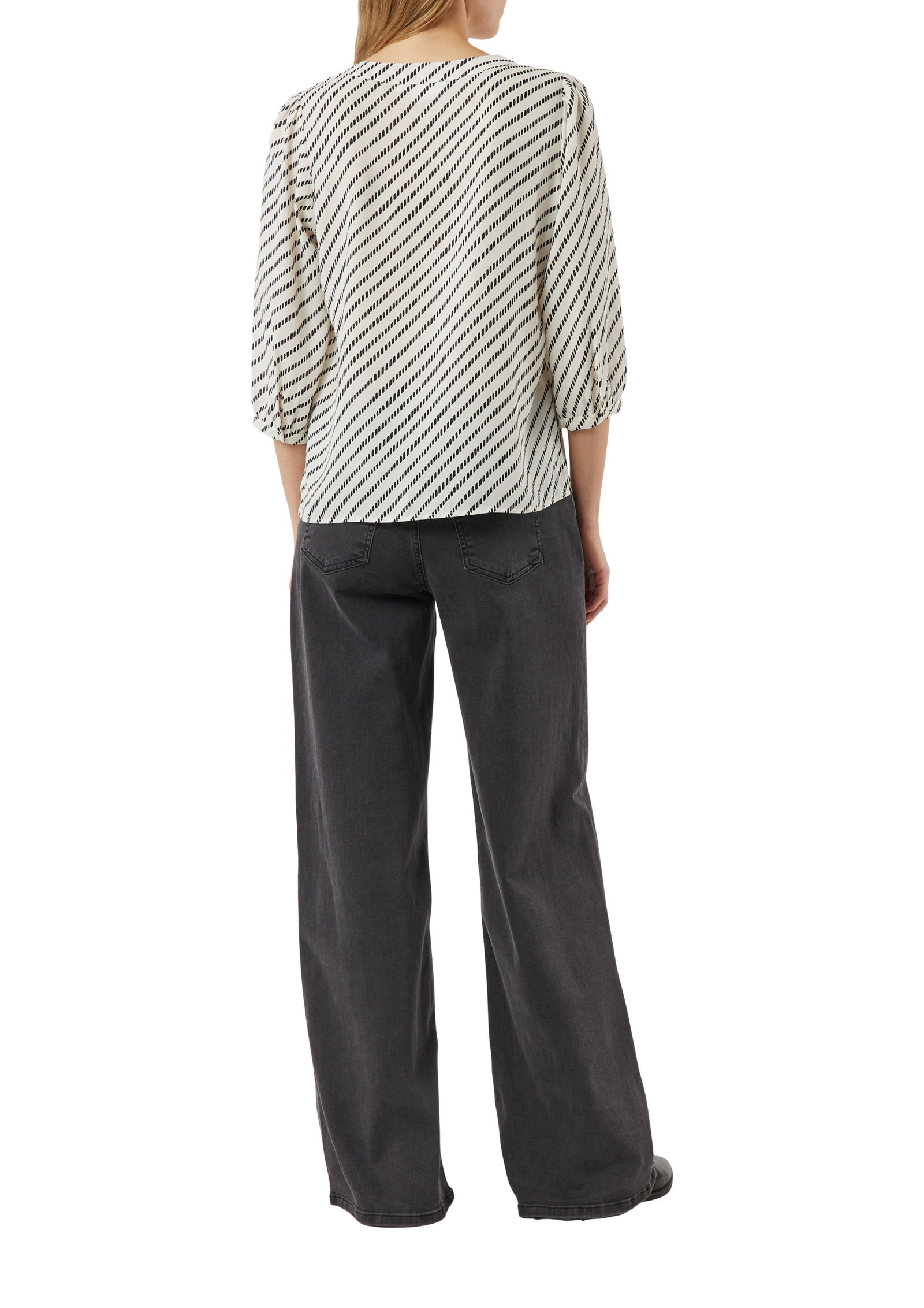 Comma gemusterte Chiffon-Bluse #3