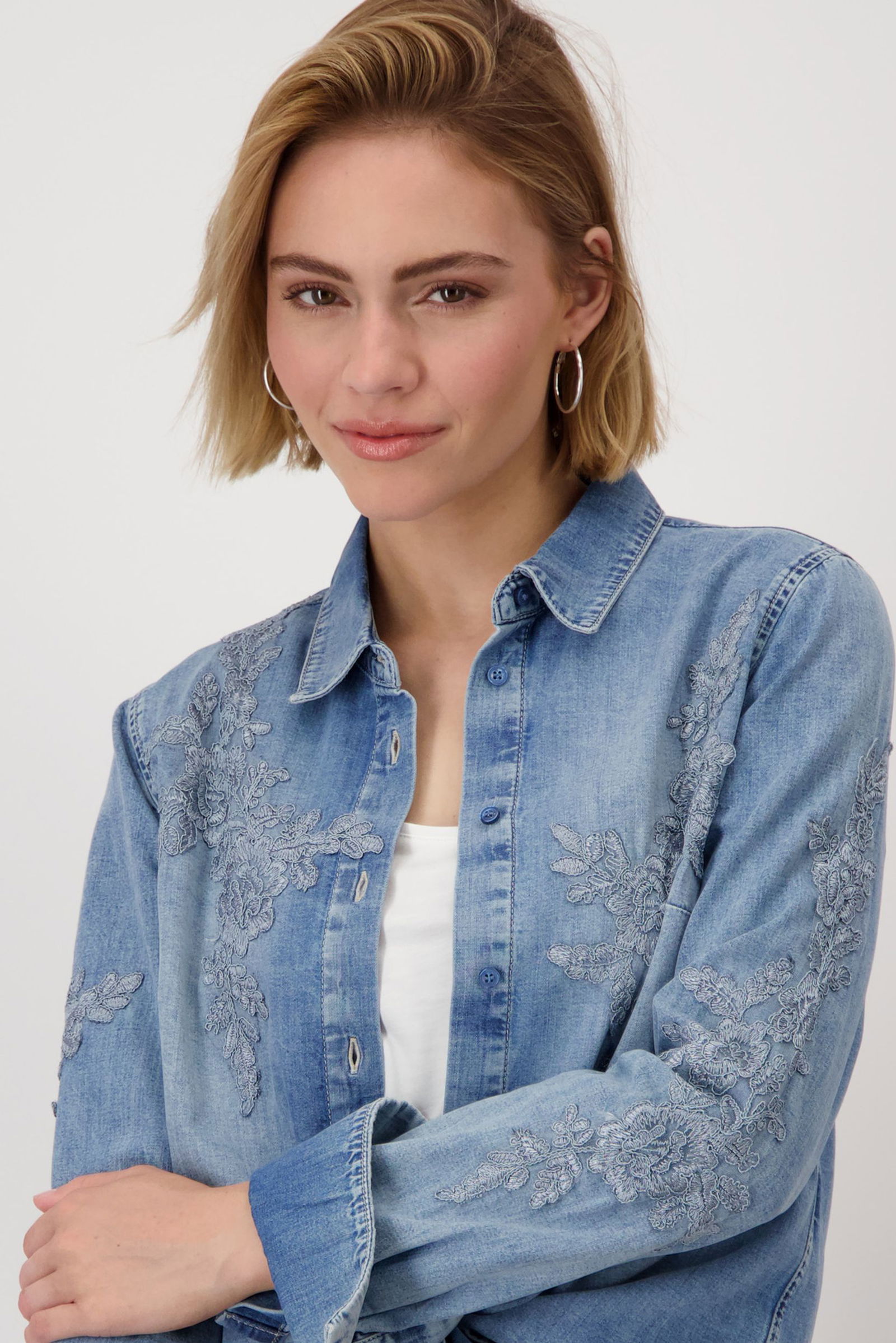 Monari |  Monari Druckbluse  | 40 | jeans