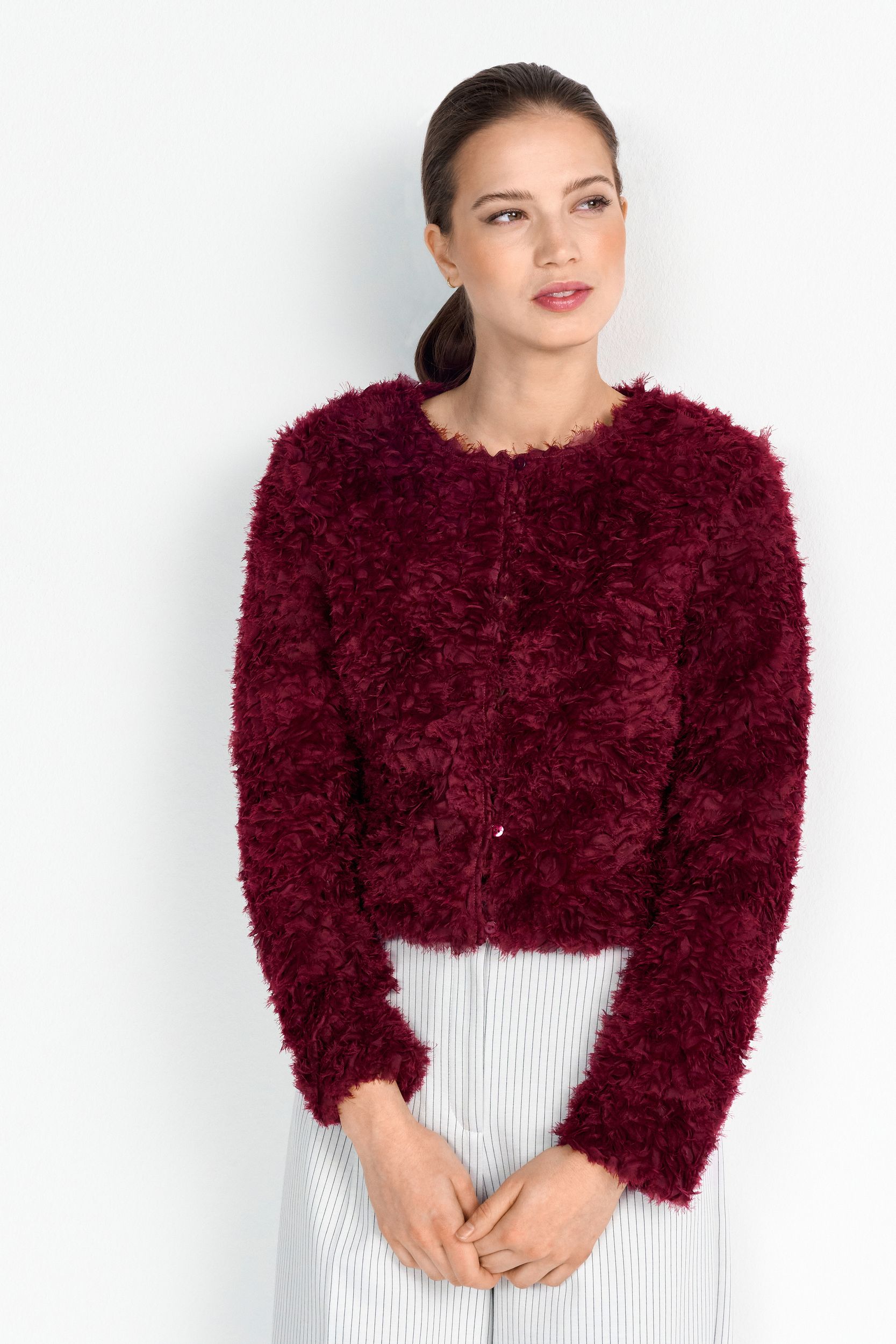 Rich & Royal |  Rich & Royal Strickjacke | Cardigan  | XL | ruby glow