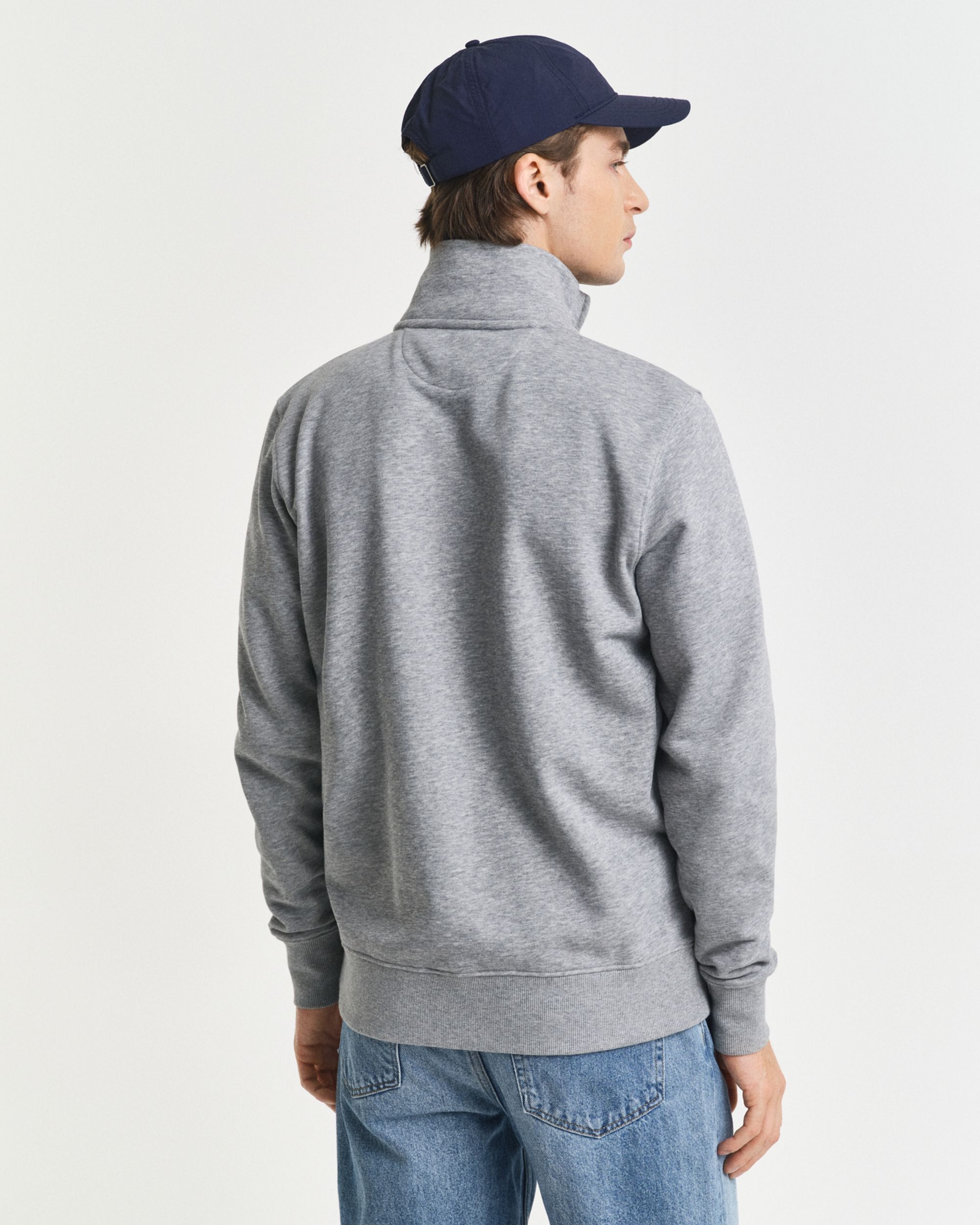 Gant |  Gant Sweatjacke "Shield" | XXXL | grey melange