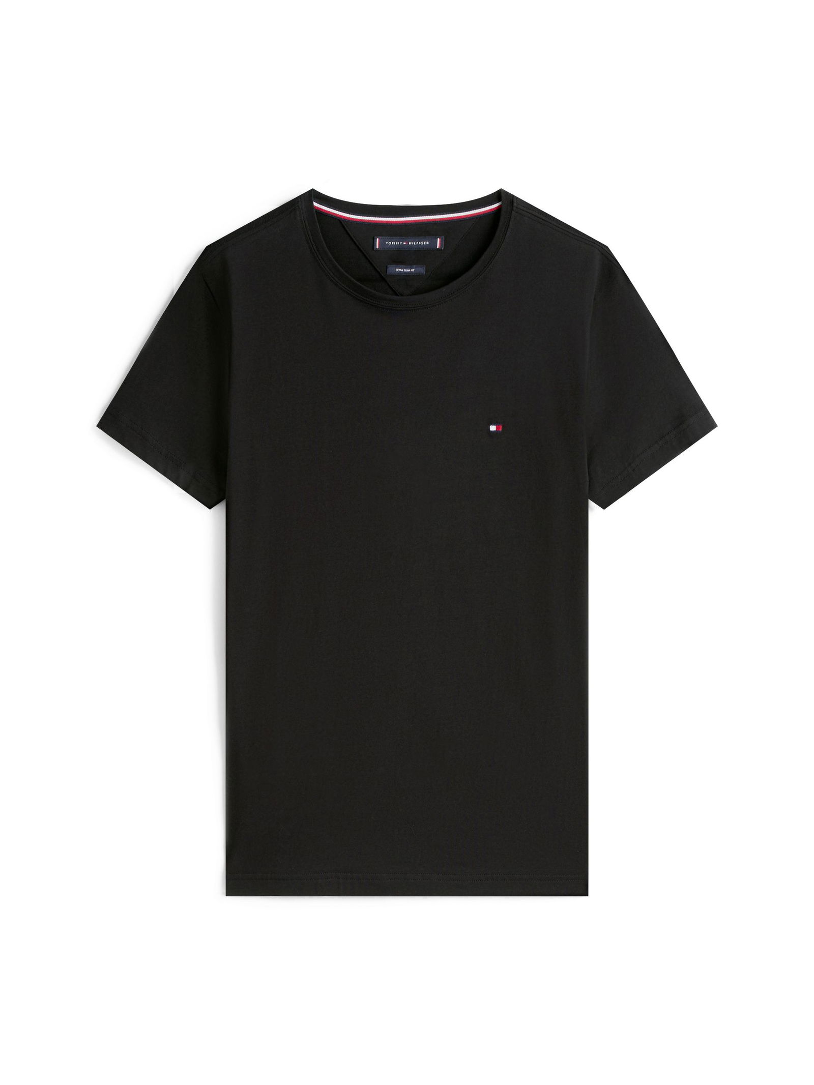 Tommy Hilfiger |  CORE STRETCH SLIM C-NECK TEE | S | black