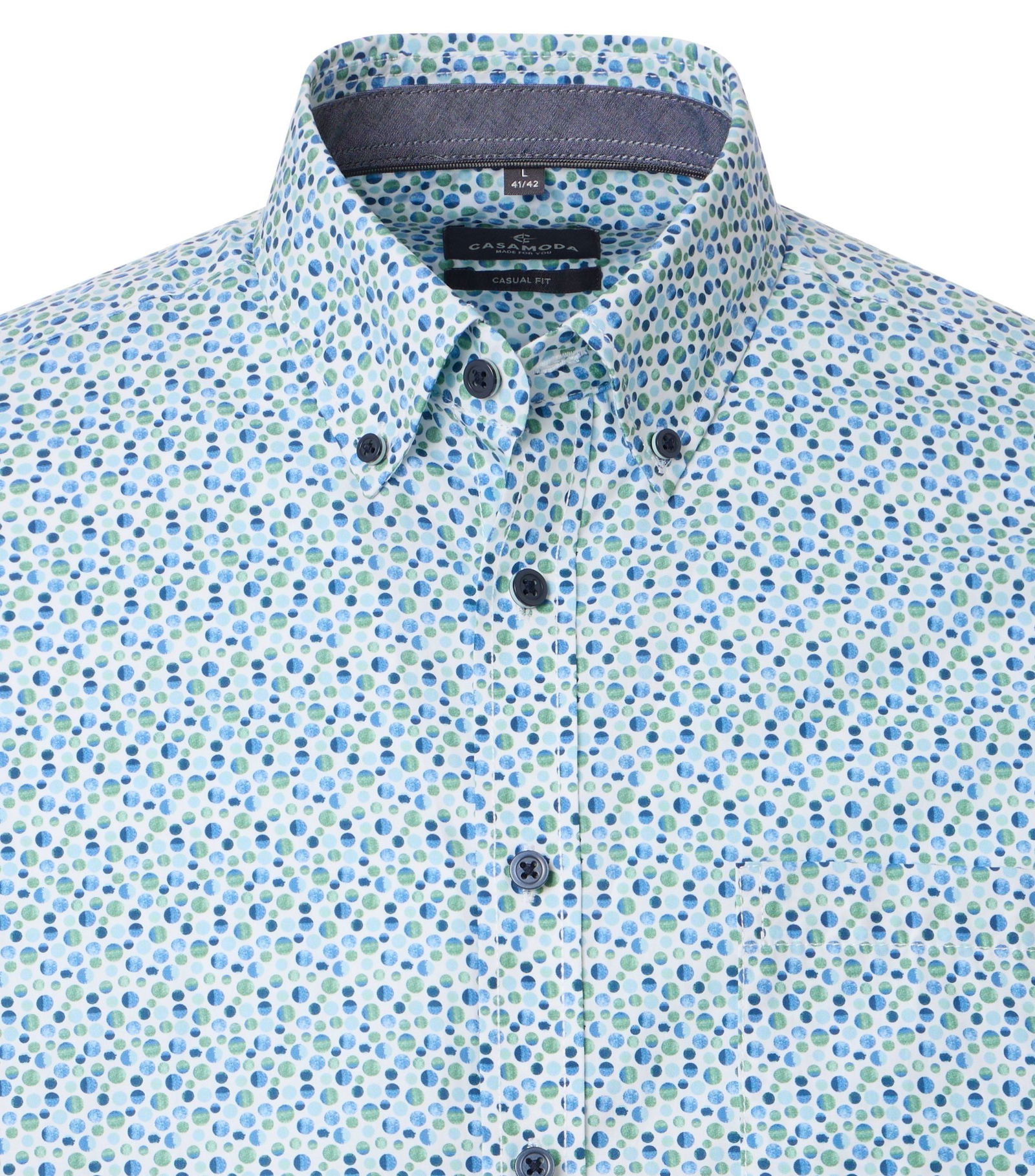 Casa Moda |  Casa Moda Hemd Regular Fit  | XL | grün