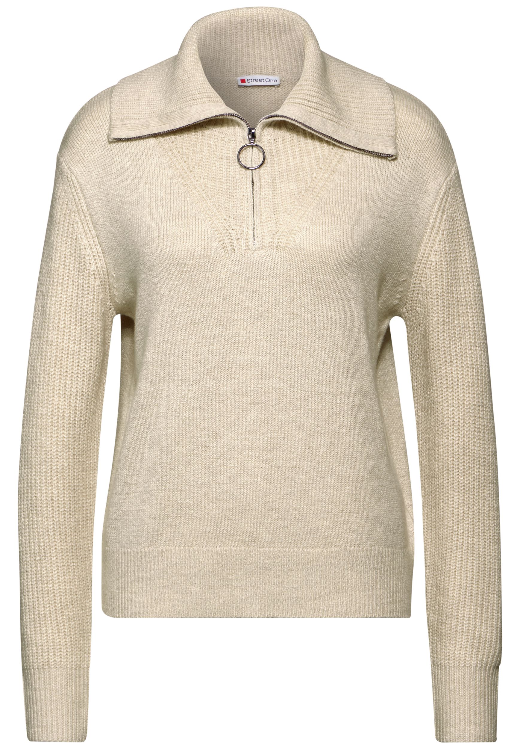 Street One |  Street One Kaschmir-Pullover  | 44 | oak beige melange