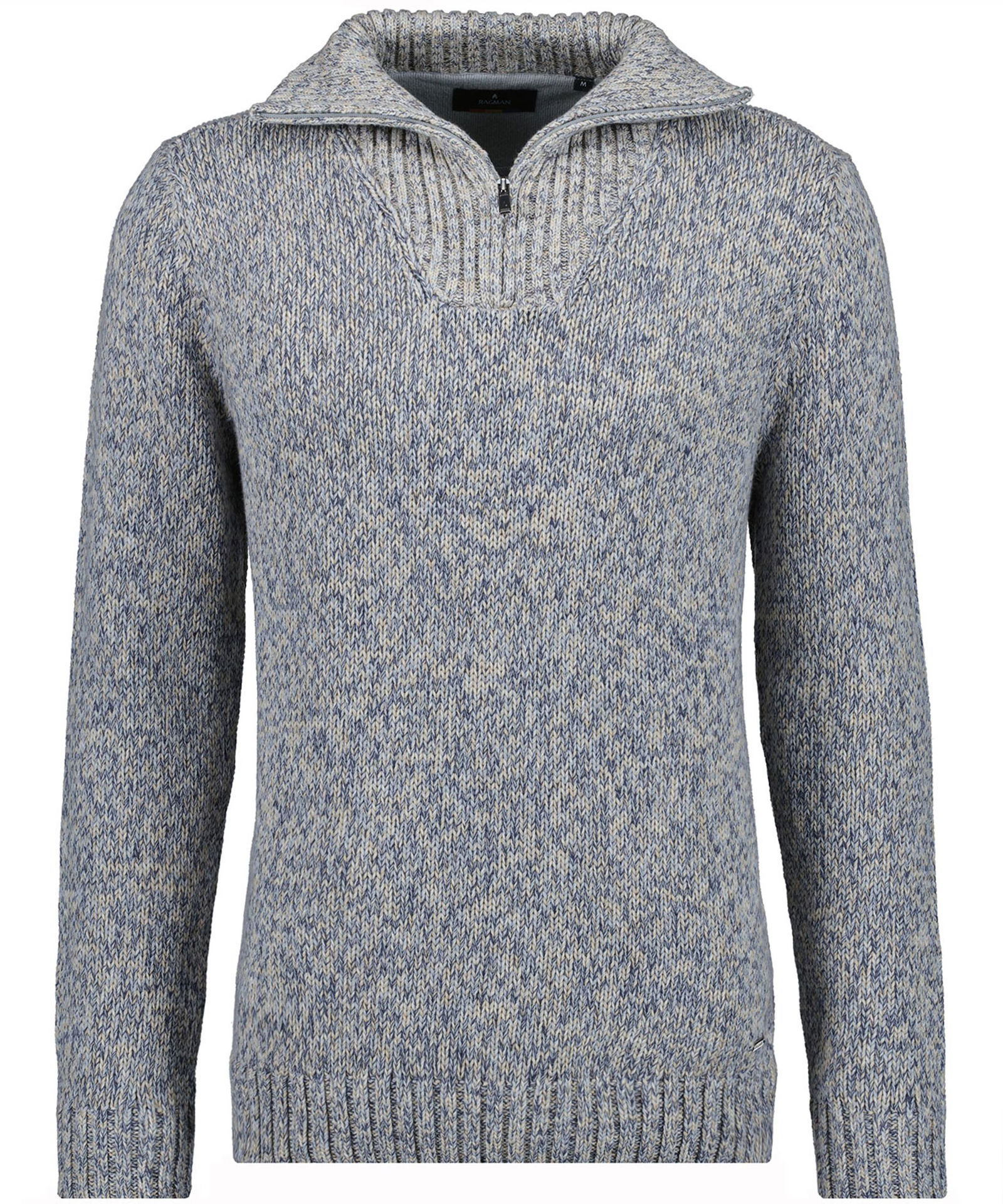 RAGMAN |  RAGMAN Pullover  | 3XL | grün-meliert