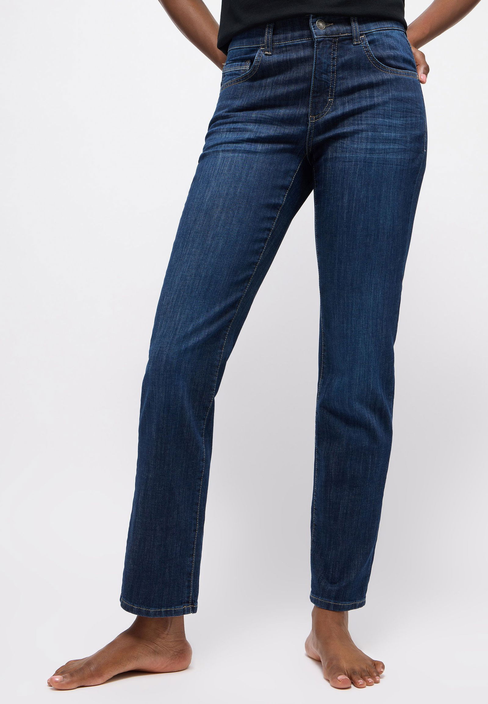 a84a0ab2af4e1f98c50333148d8ba6b1 Angels | Angels Straight Leg Jeans | 40 | dark indigo used
