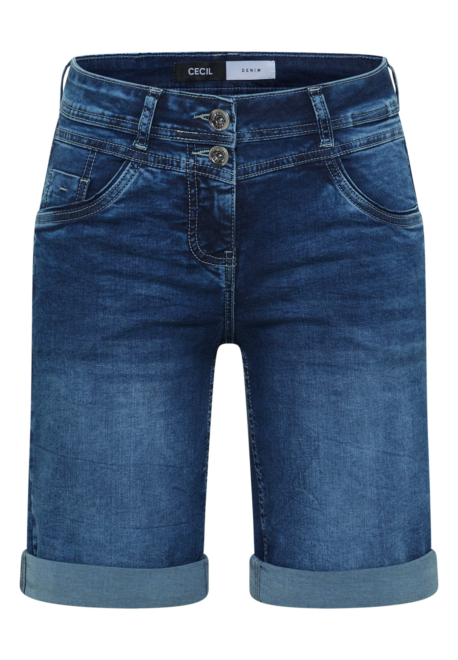 NOS Scarlett Shorts Mid Blue, mid blue used wash #1