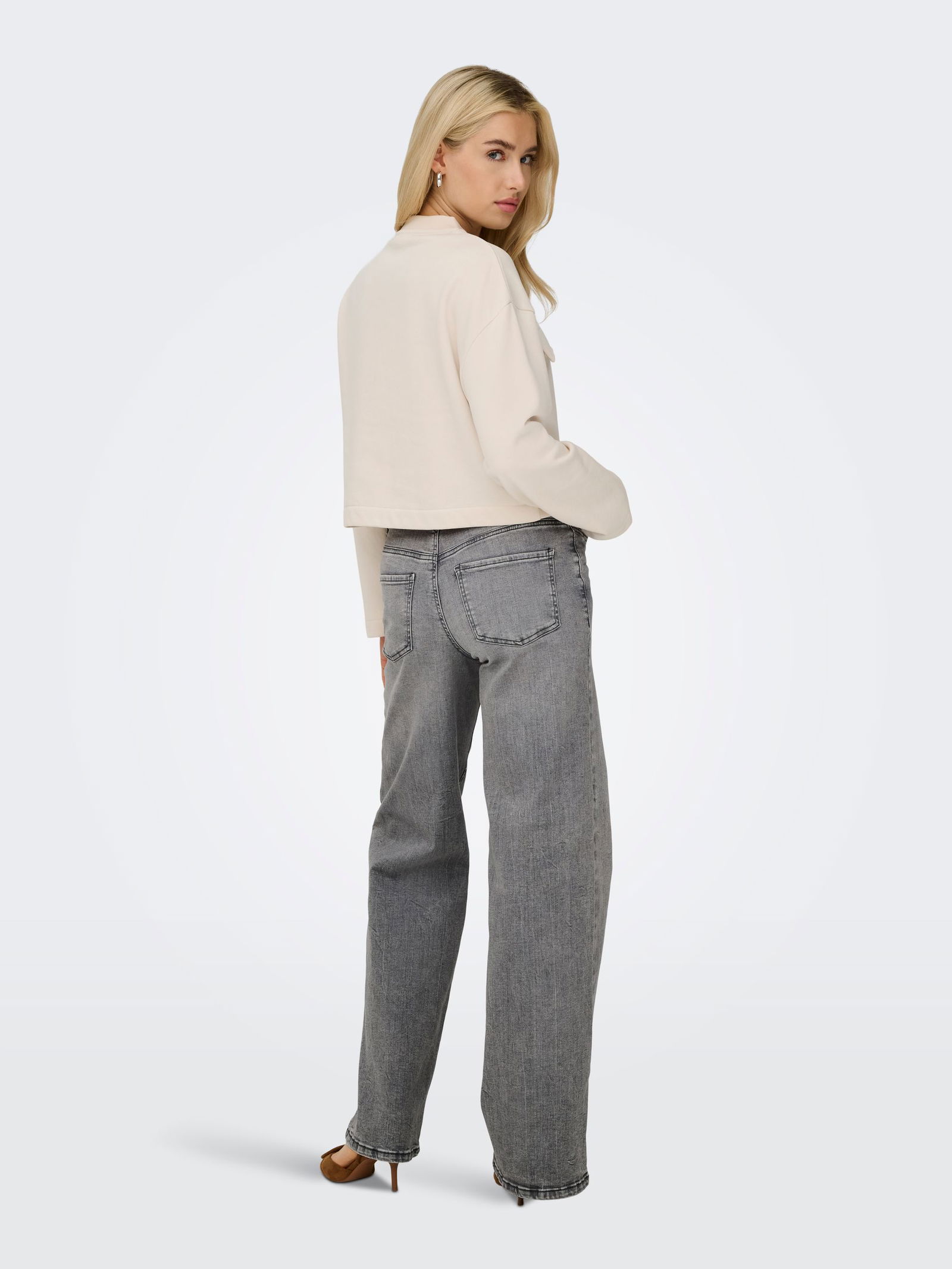 JDY | JDY Schlaghose | M/32 | light grey denim