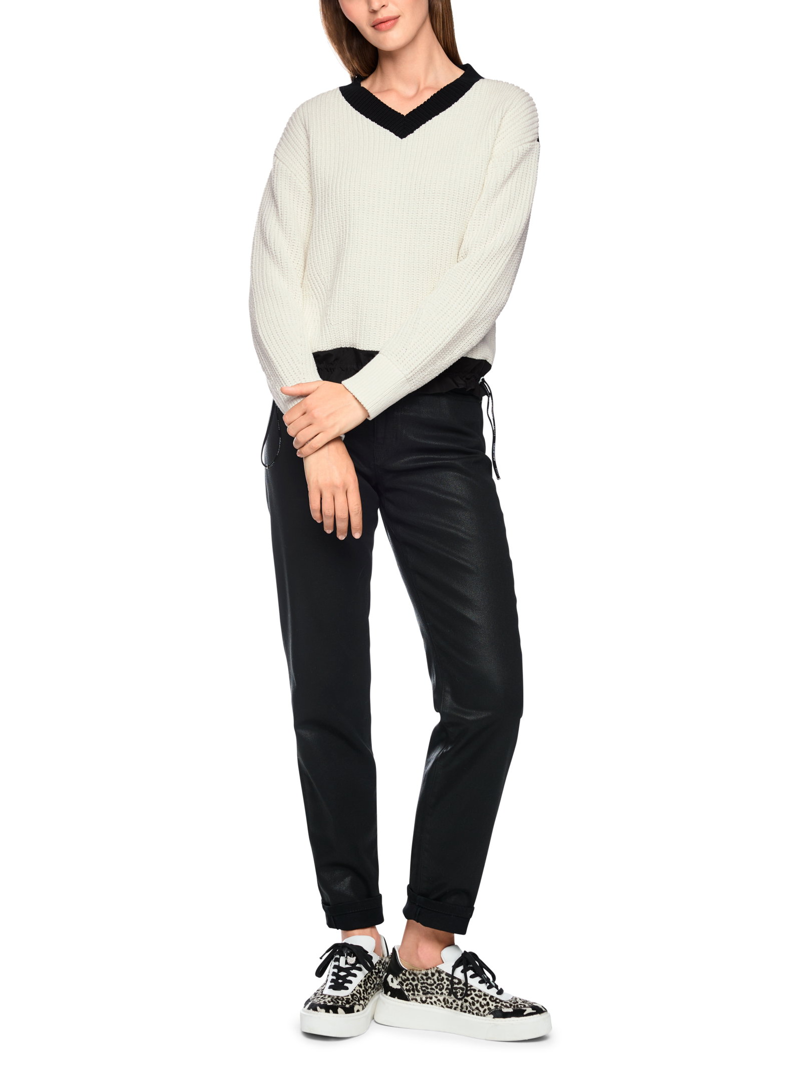 Pullover, white and black #2