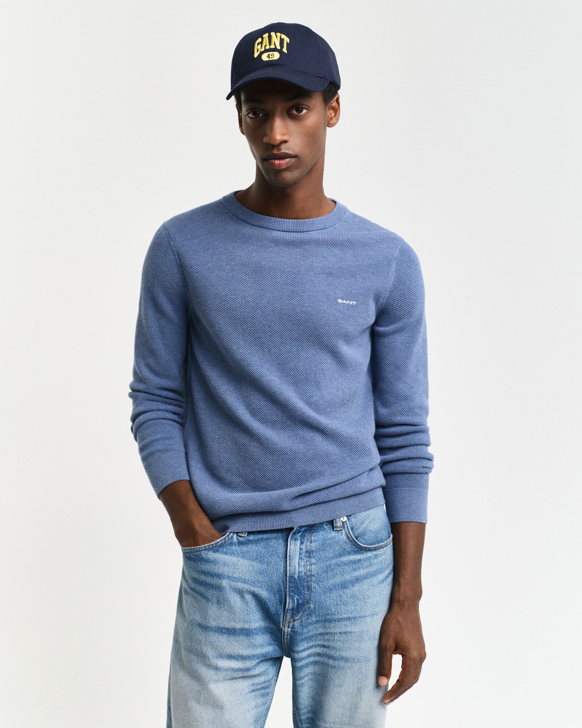 Gant |  Gant Pullover  | XL | dusty blue sea