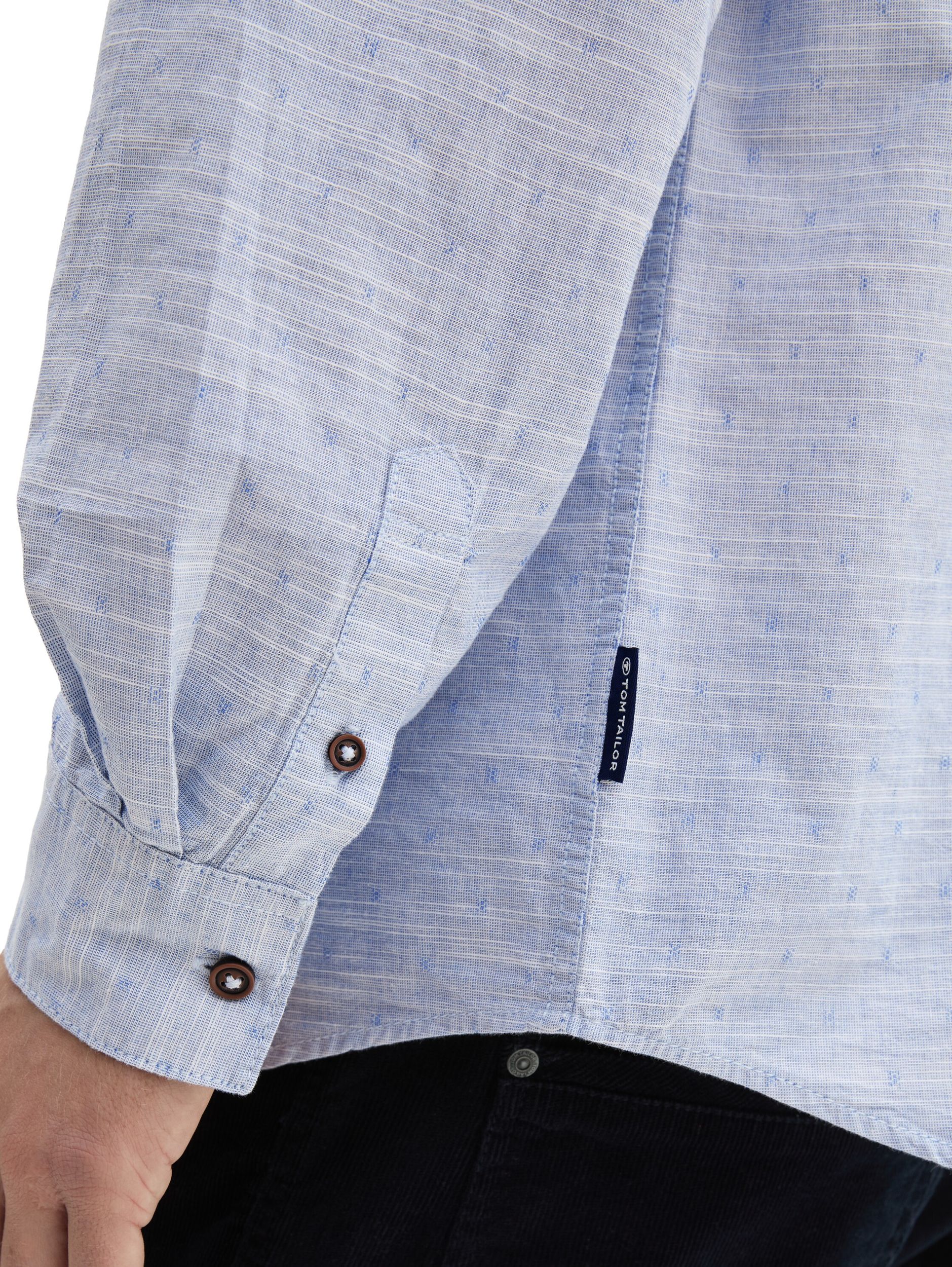 Tom Tailor |  Tom Tailor Hemd Slim Fit  | XL | white blue fil a fil dobby