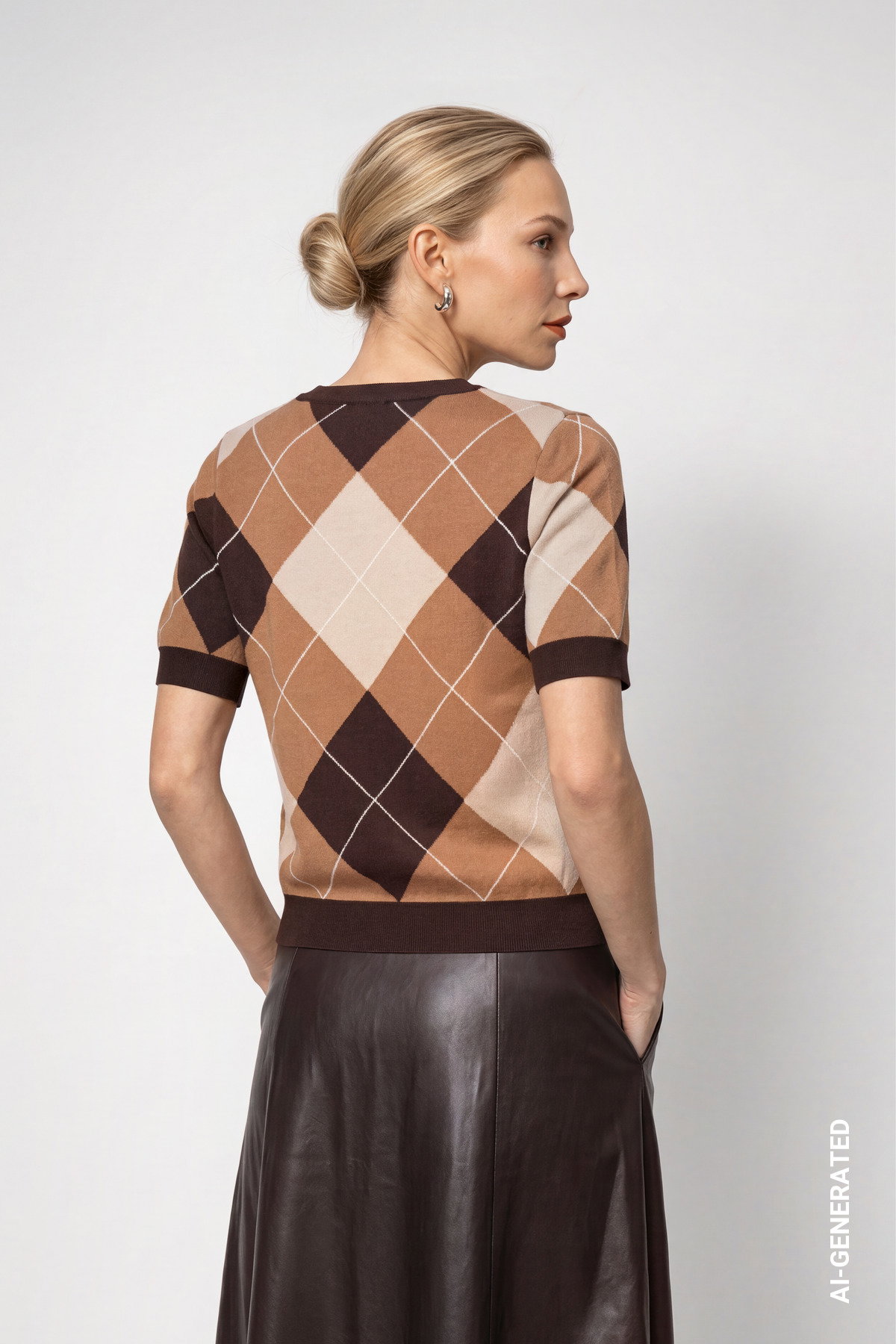 Pullover, black coffee gemustert #4