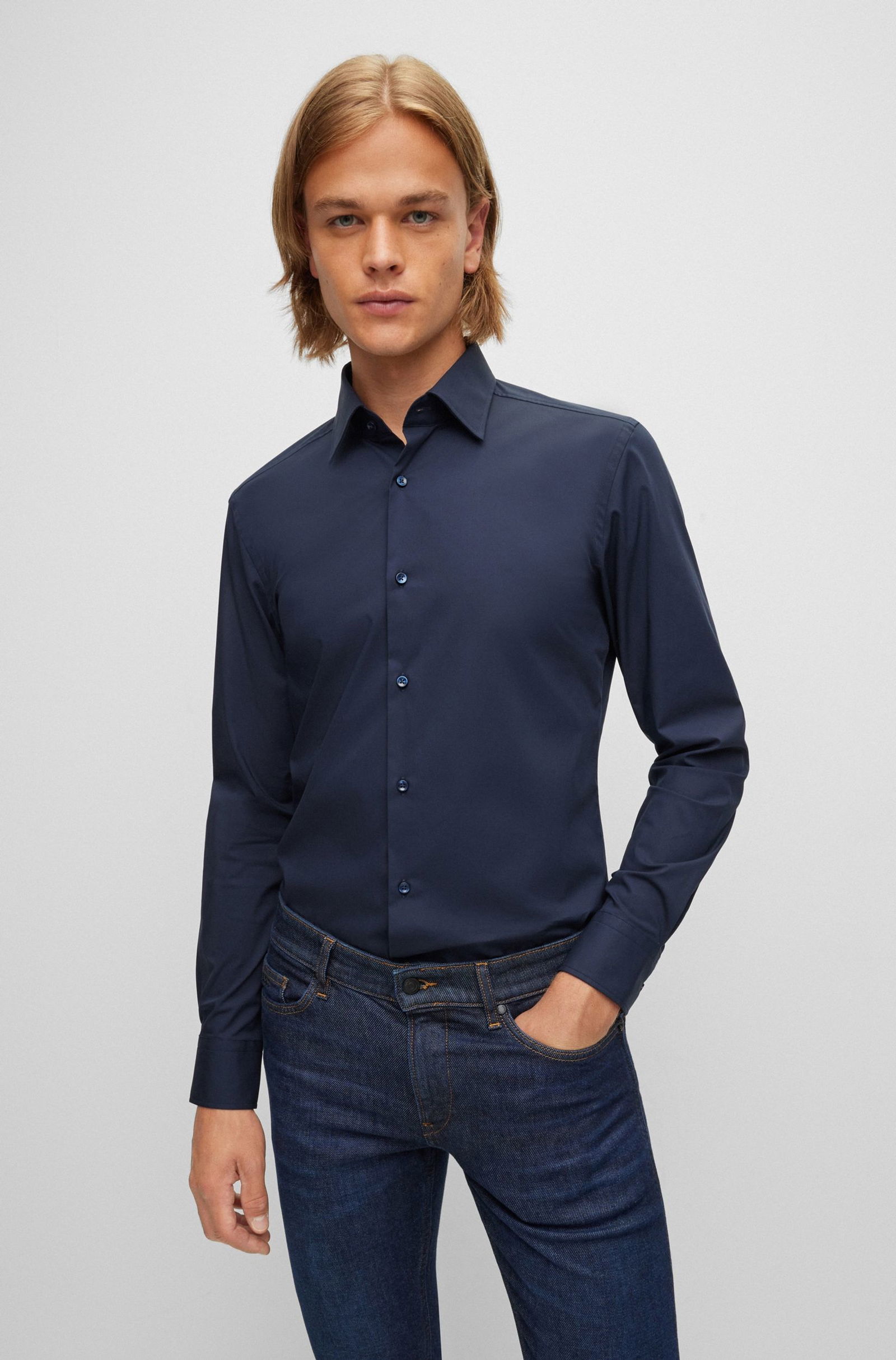 8d1f6d07343f0185fc79216405e3195e BOSS Black Hemd "Hank"