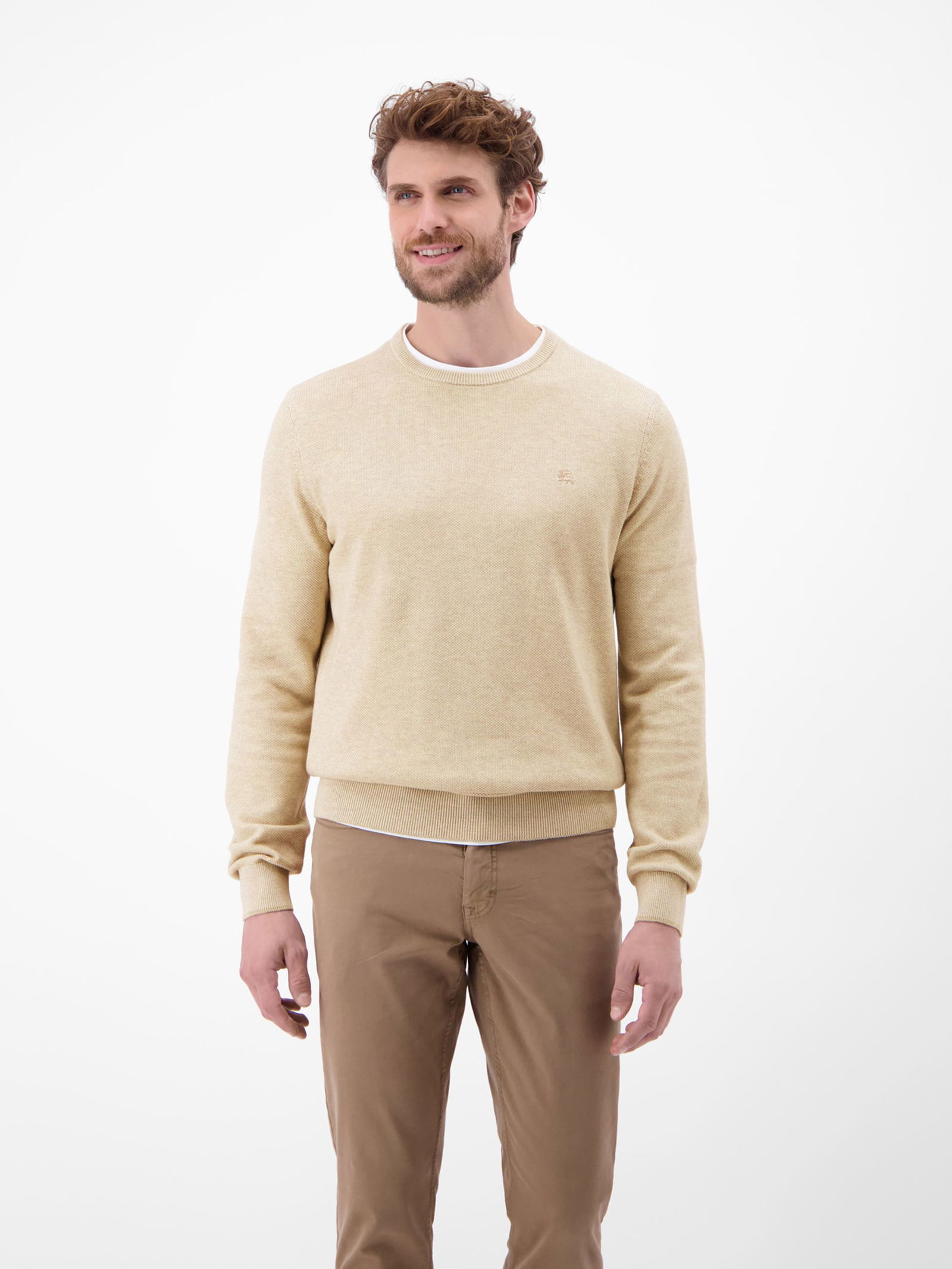 Lerros |  Lerros Pullover  | M | tender beige melange