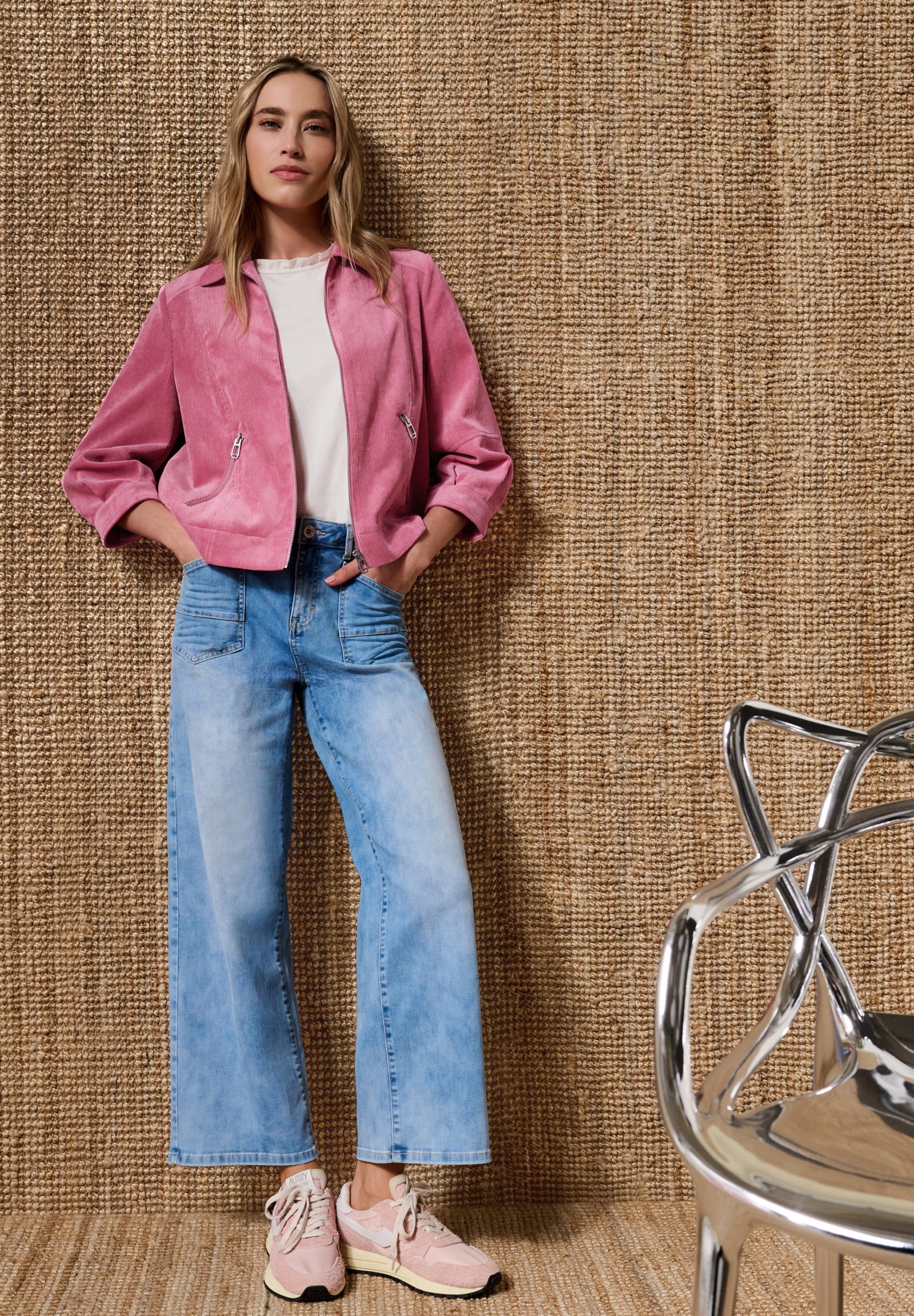 Short Corduroy Jkt, blush berry #5