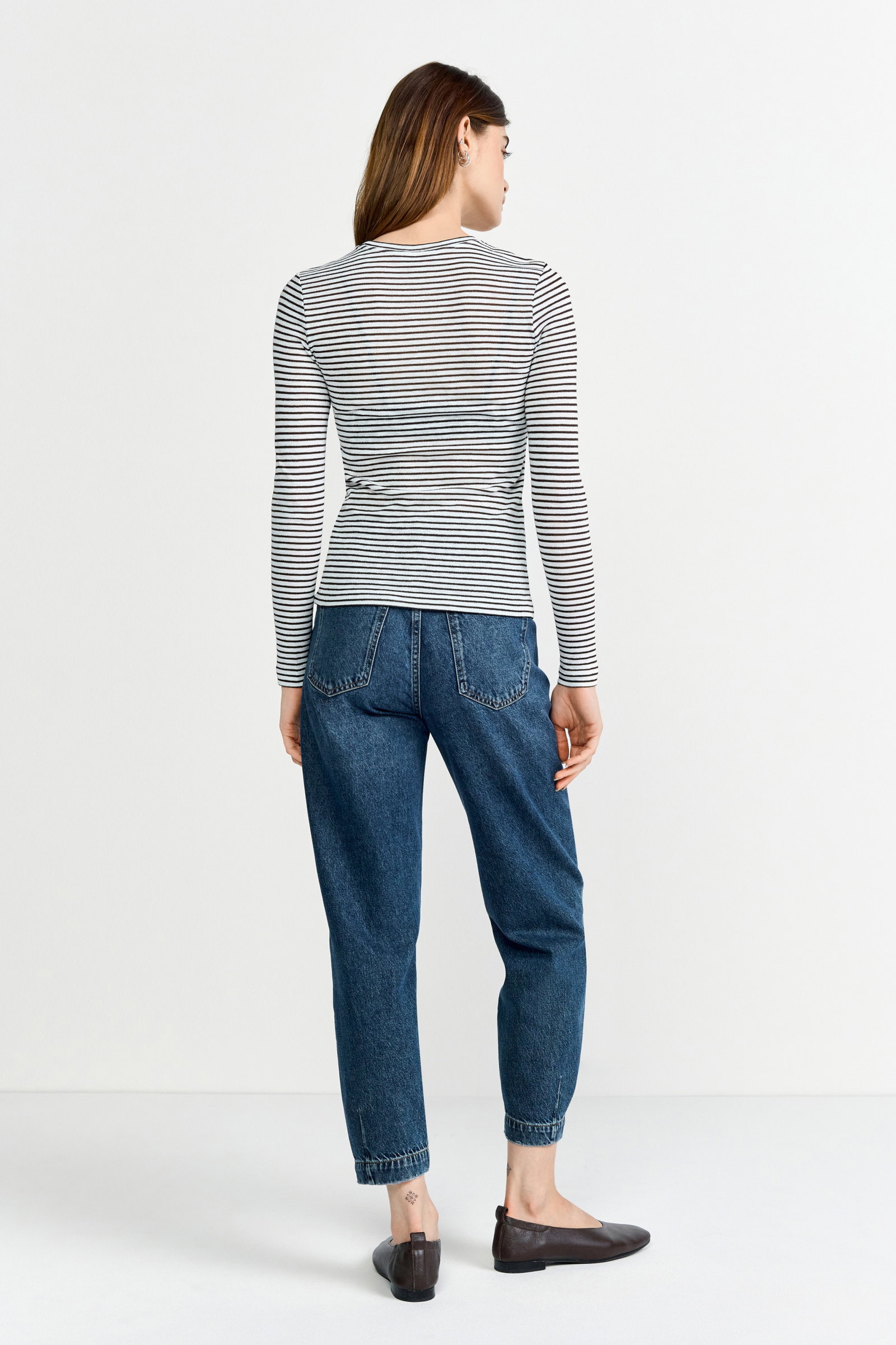Sparkle Striped Longsleeve, dark chocolate #4