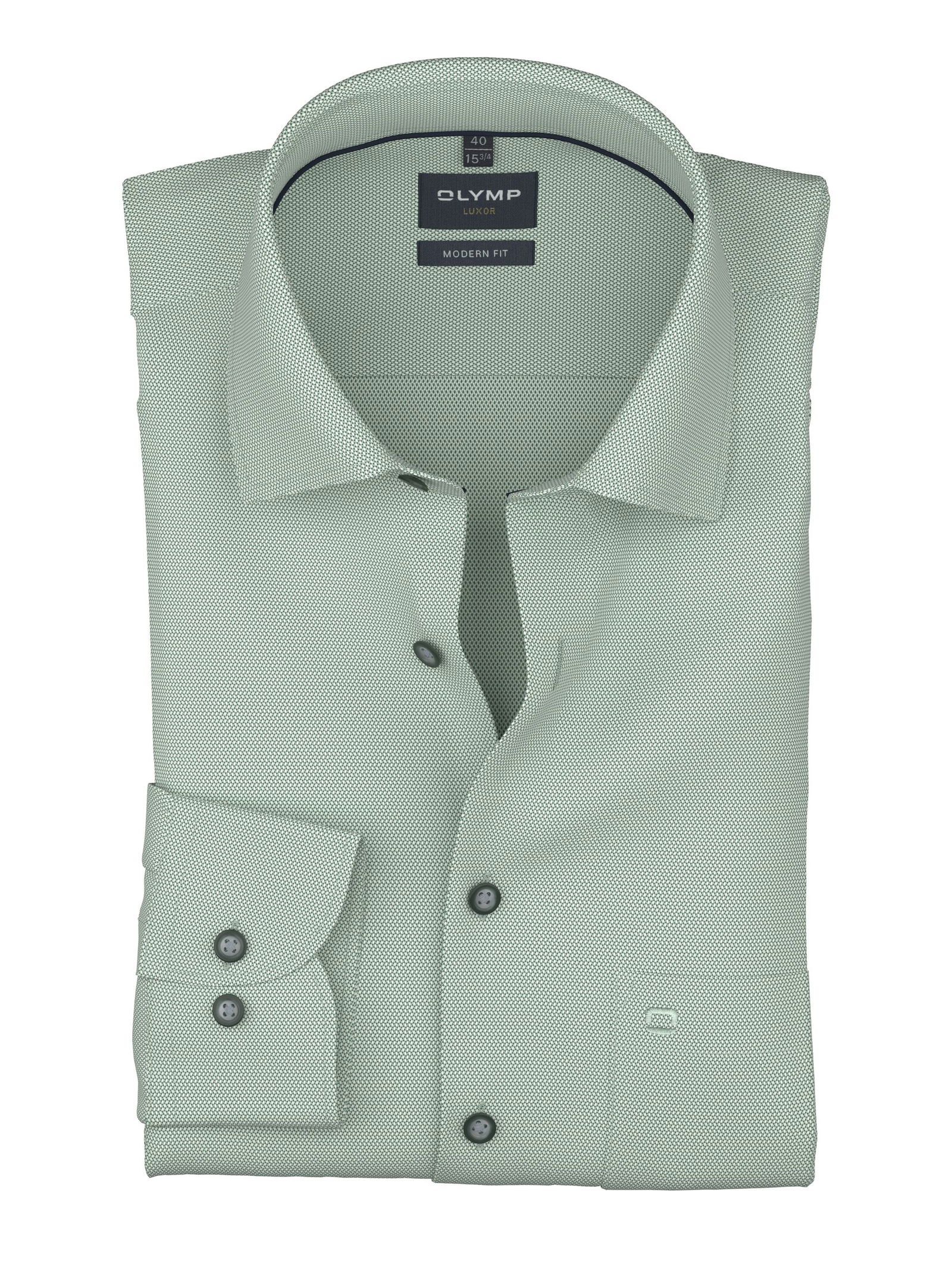 Olymp |  Olymp Hemd Modern Fit  | 43 | grün
