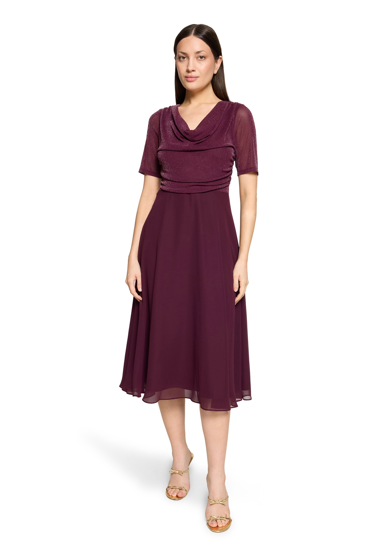 Kleid Kurz 1/2 Arm, Strong Aubergine #3