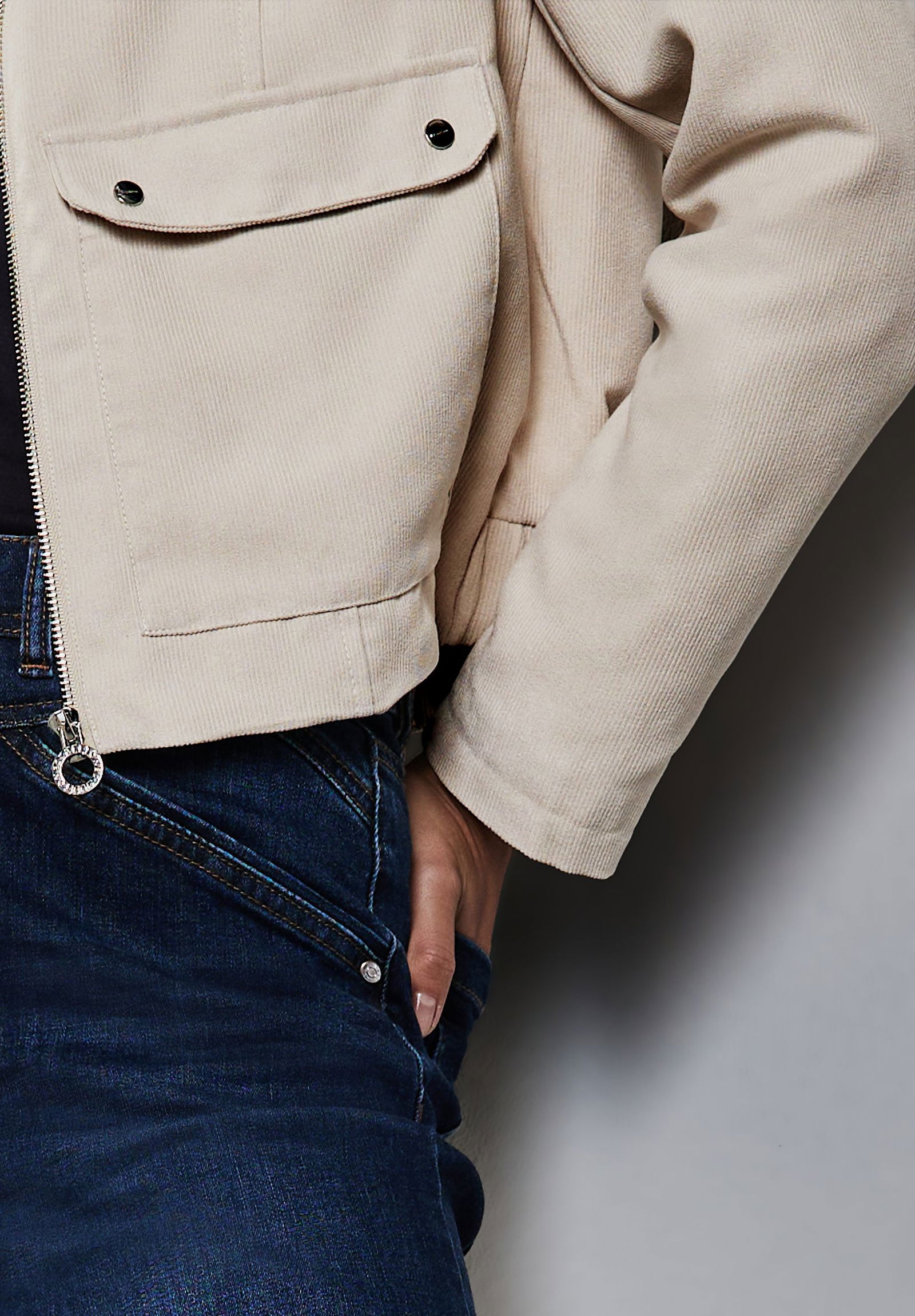 Street One |  Street One Kurzblazer  | 36 | smooth sand beige