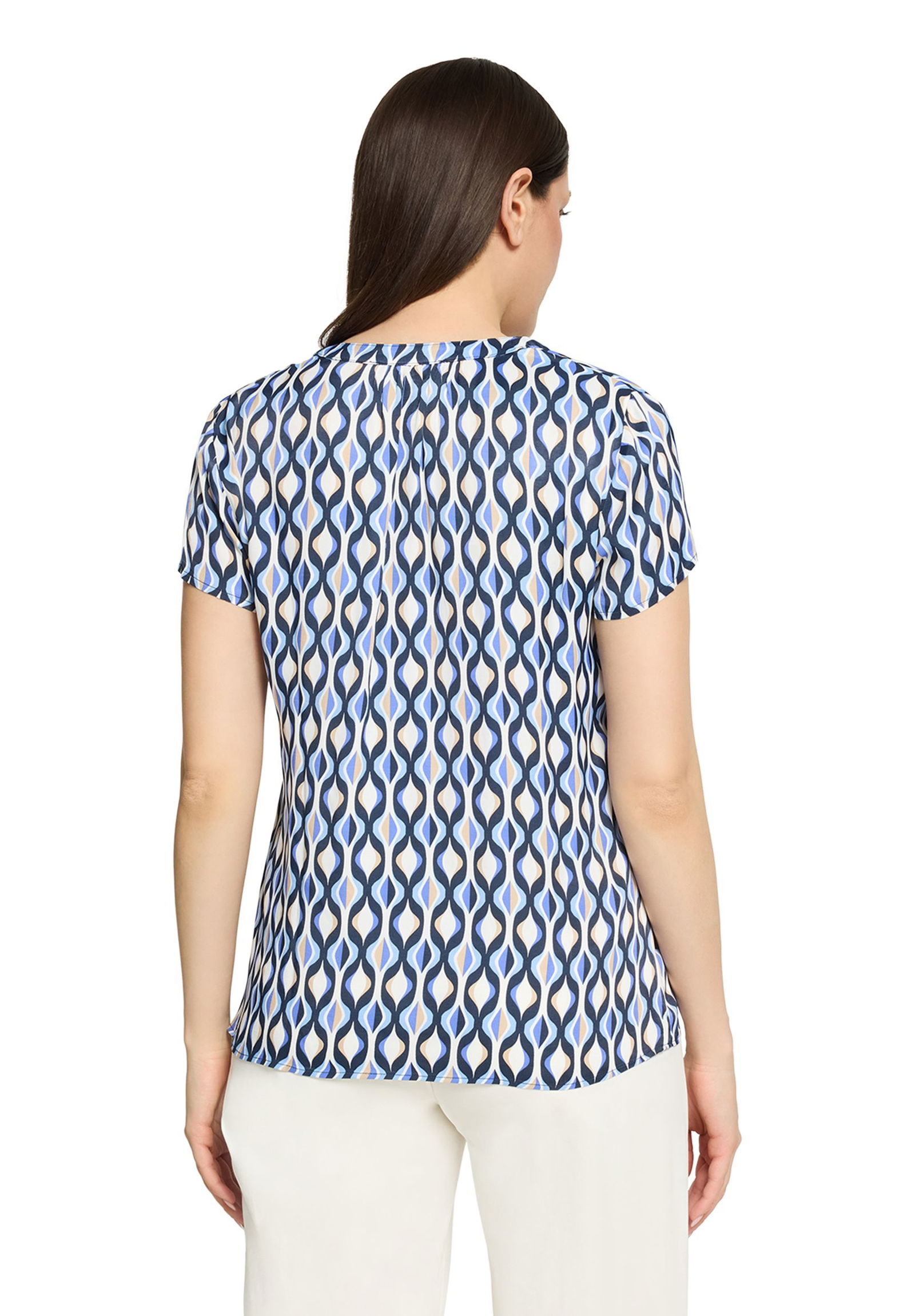 Betty Barclay |  Betty Barclay Druckbluse  | 38 | blau/weiß