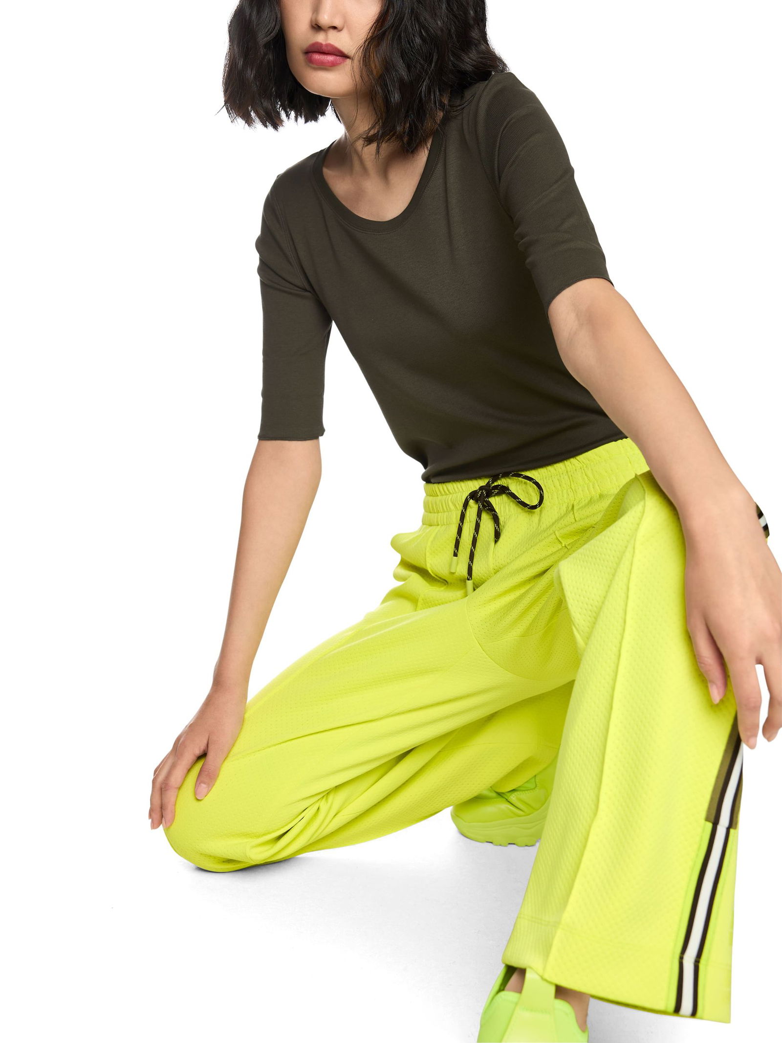 Marc Cain Sports | Basic-Shirt aus Baumwollstretch | 36