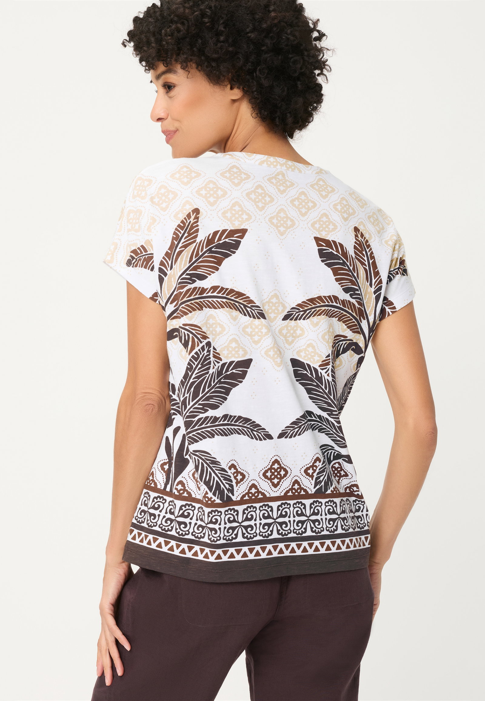 T-Shirt Short Sleeves, Dark Brown #2