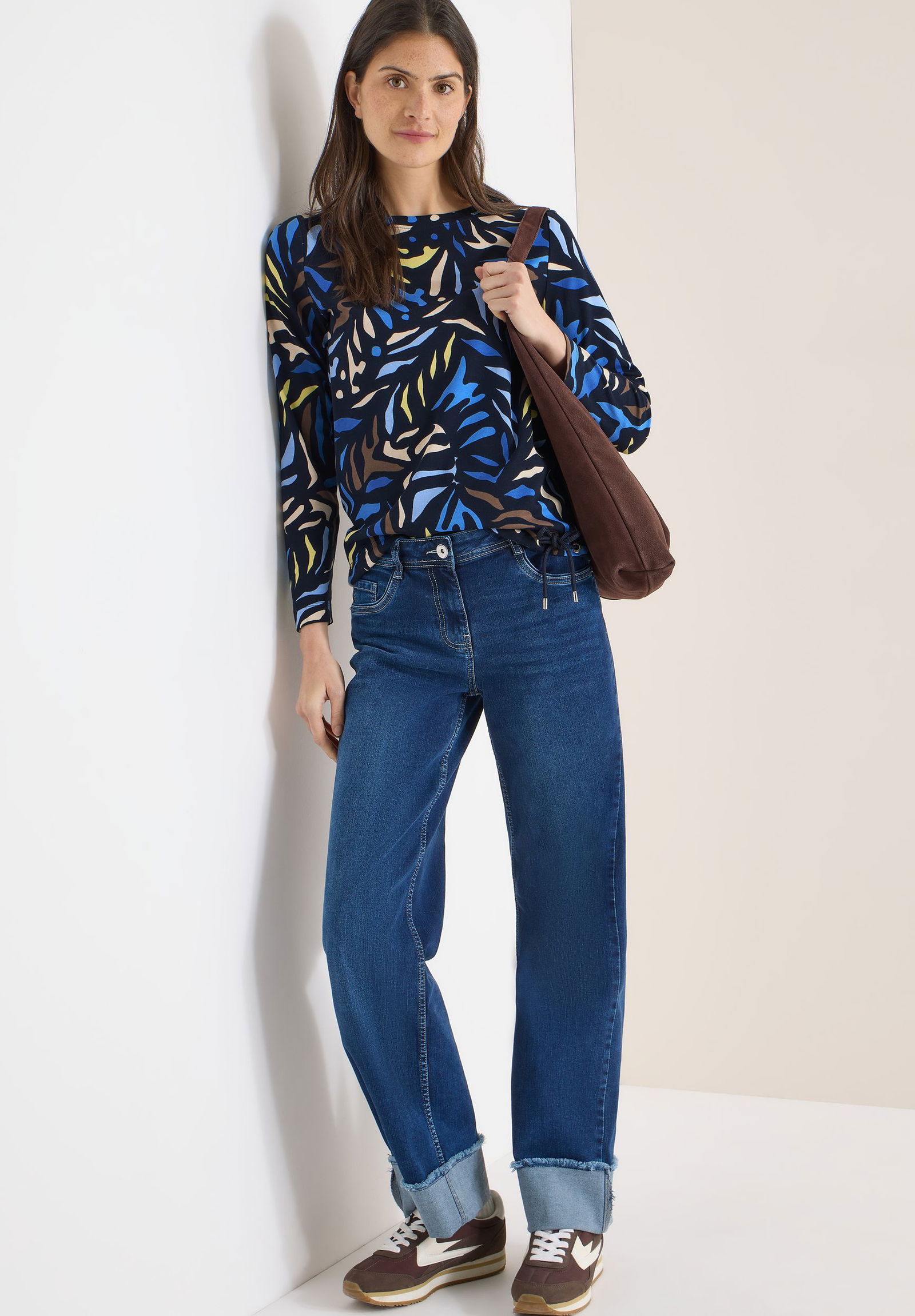 CECIL |  CECIL Longsleeve  | L | universal blue