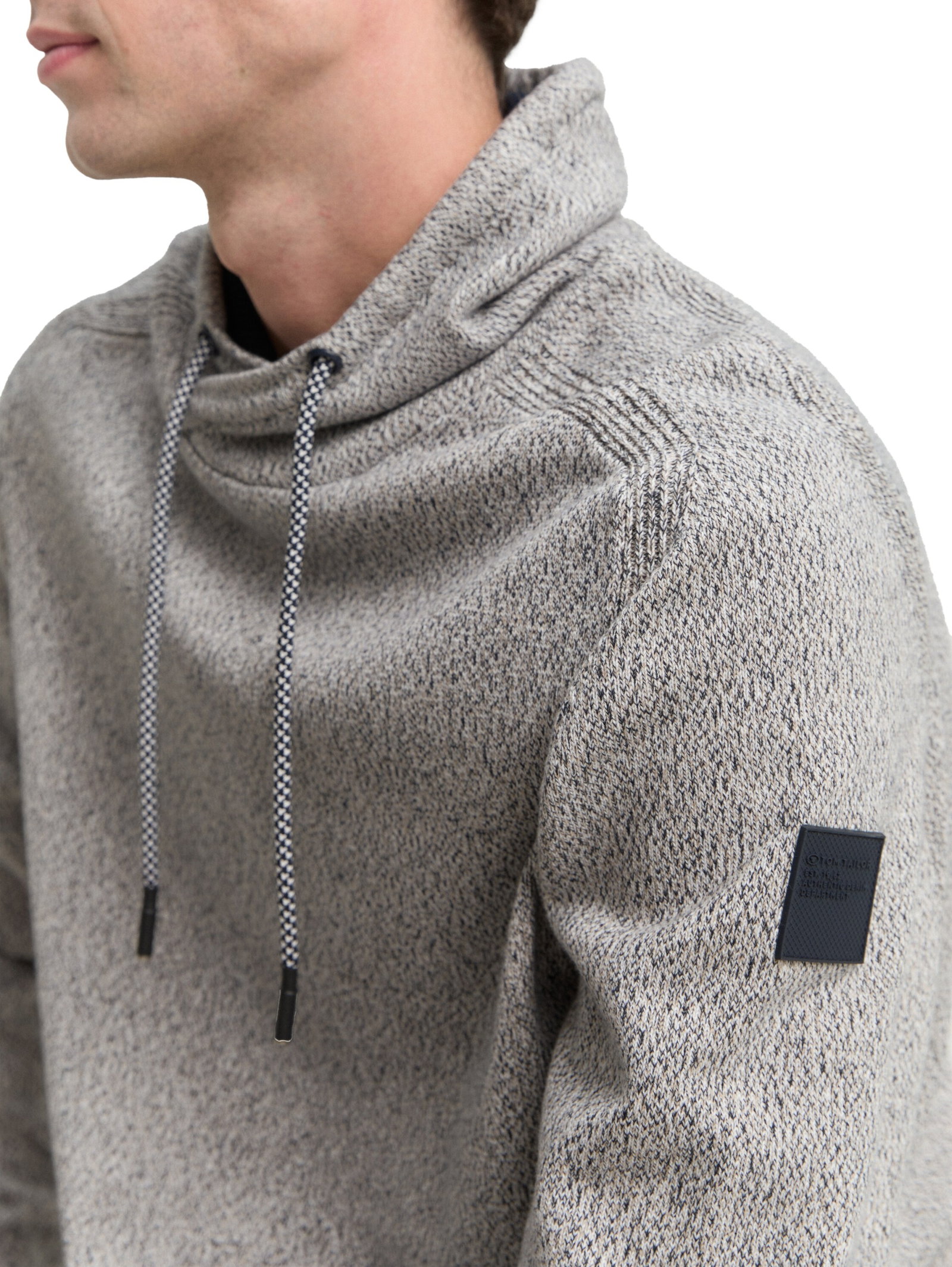 Tom Tailor Sweat-Shirt mit hohem Kragen und Kordelzug #6