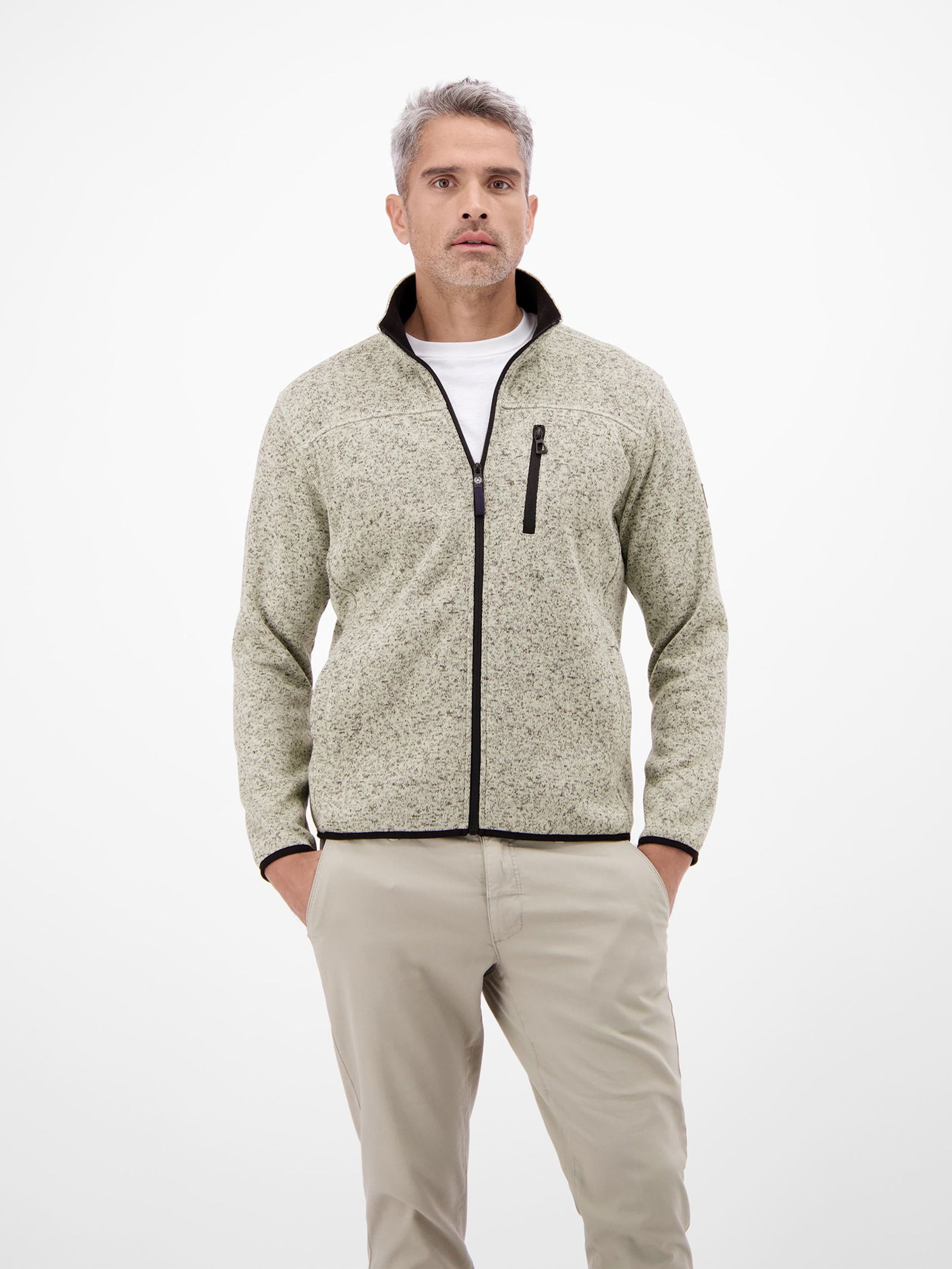 |  SWEATJACKE, FOAM WHITE | M | 2465_108