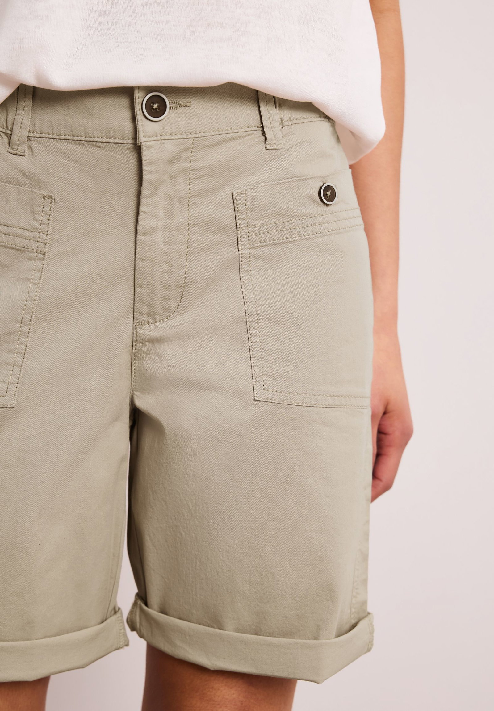 |  Style LTD QR Yulius bermuda sp, deep earth | 34 | cobble stone