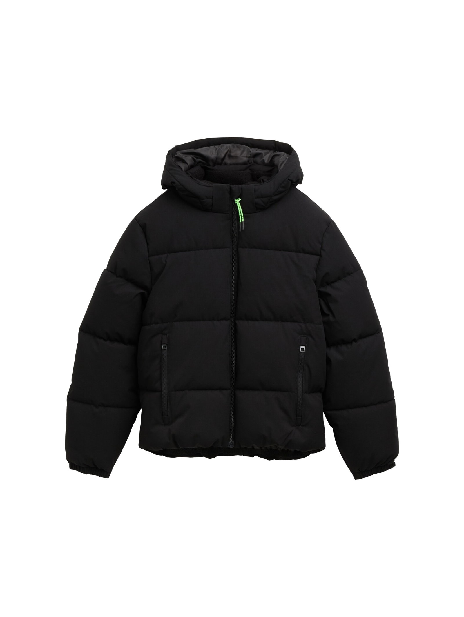 Puffer-Jacke mit abnehmbarer Kapuze #1