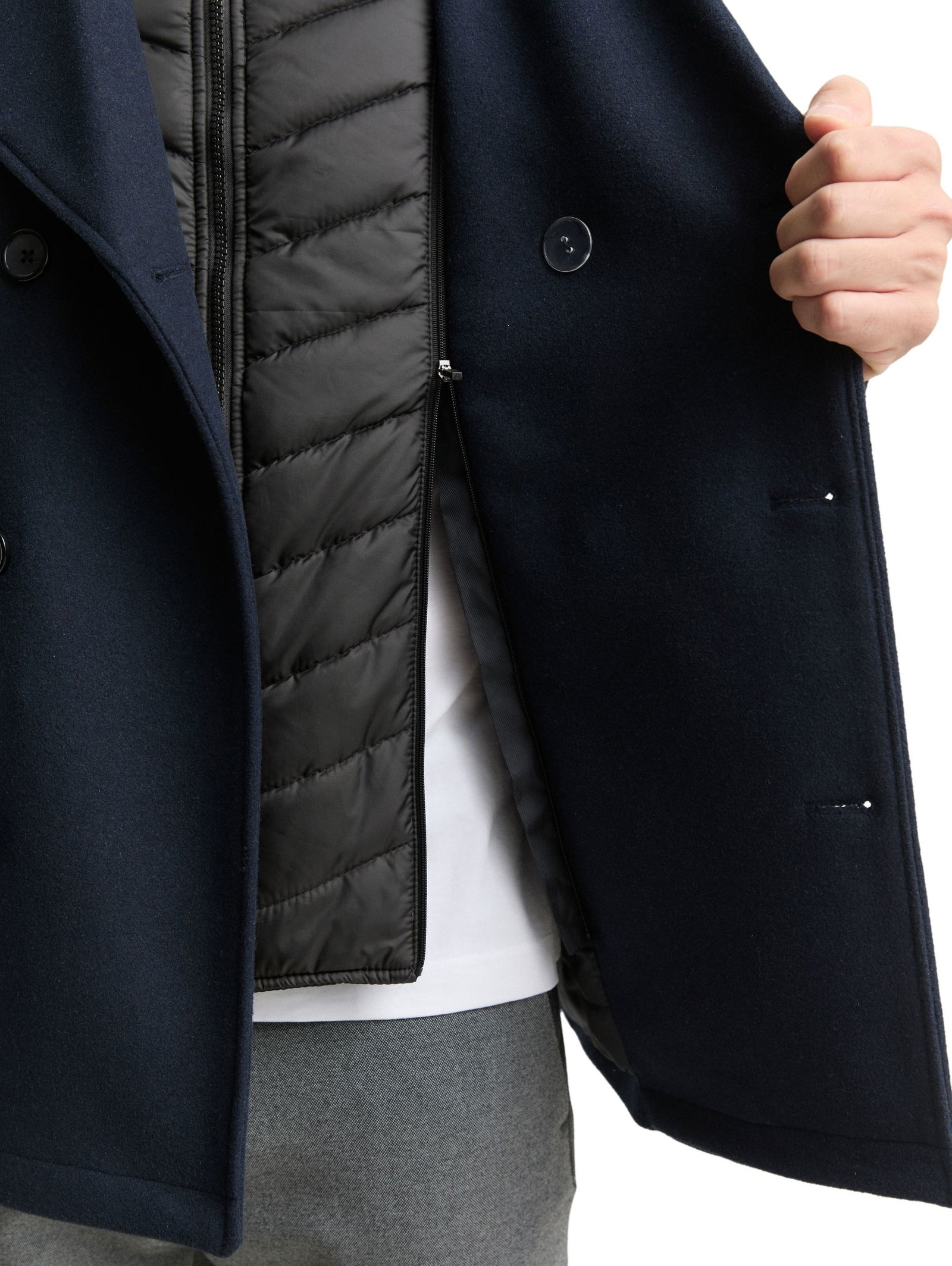 Tom Tailor | Tom Tailor Wollmantel | XL | sky captain blue