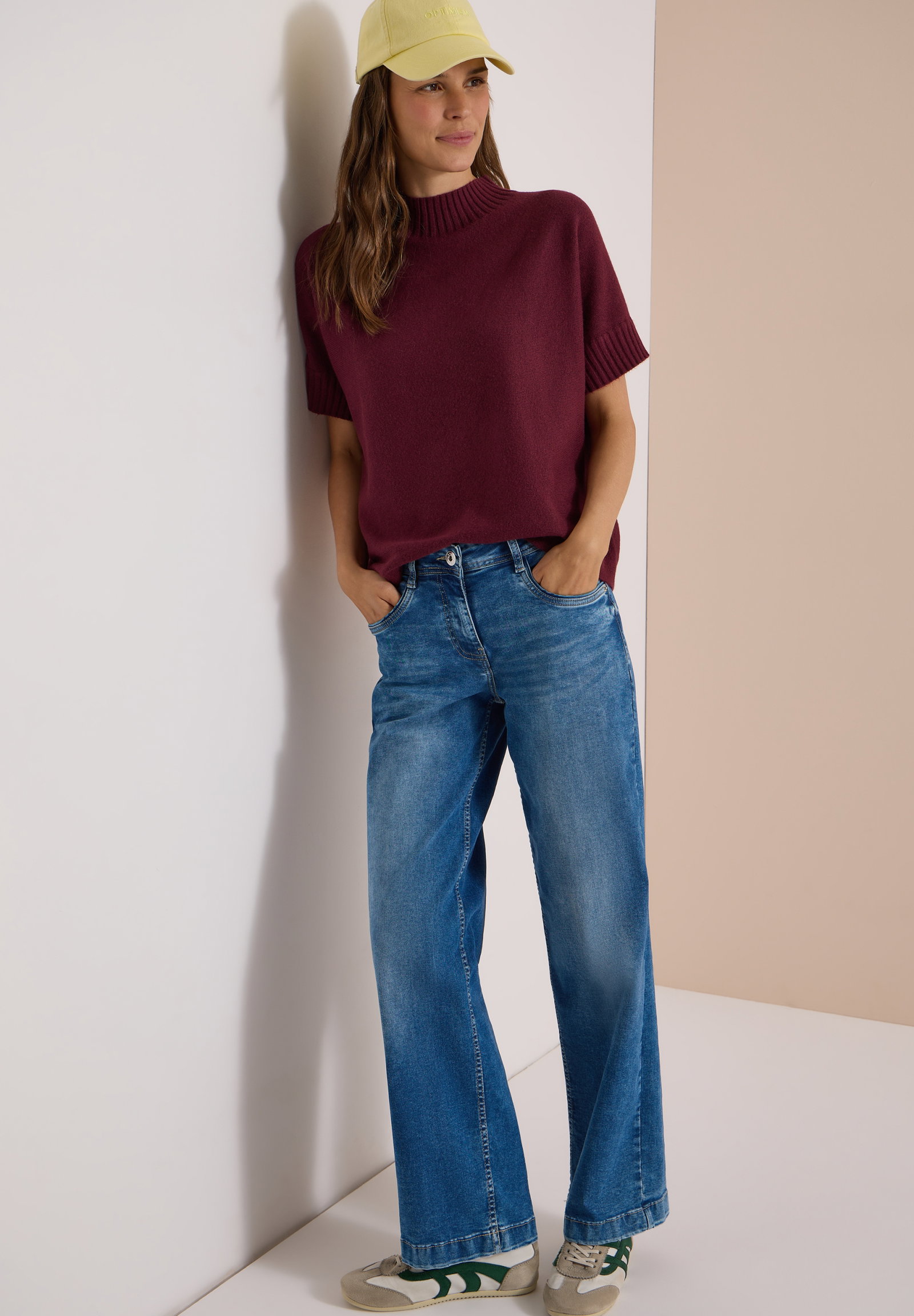 TOS Cosy shortsleeve Dolman, red wine #5