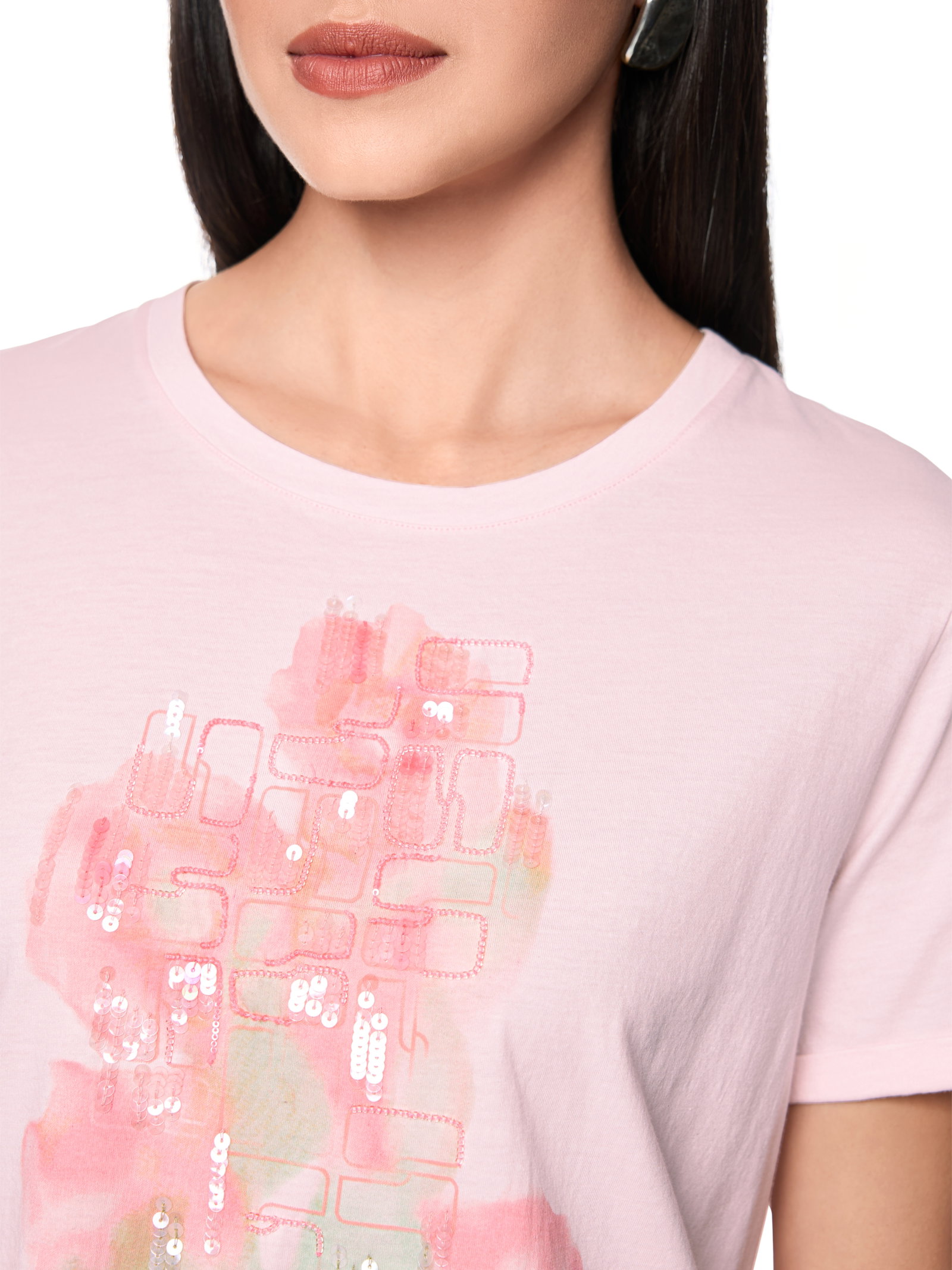 Baumwollshirt mit Applikation #4