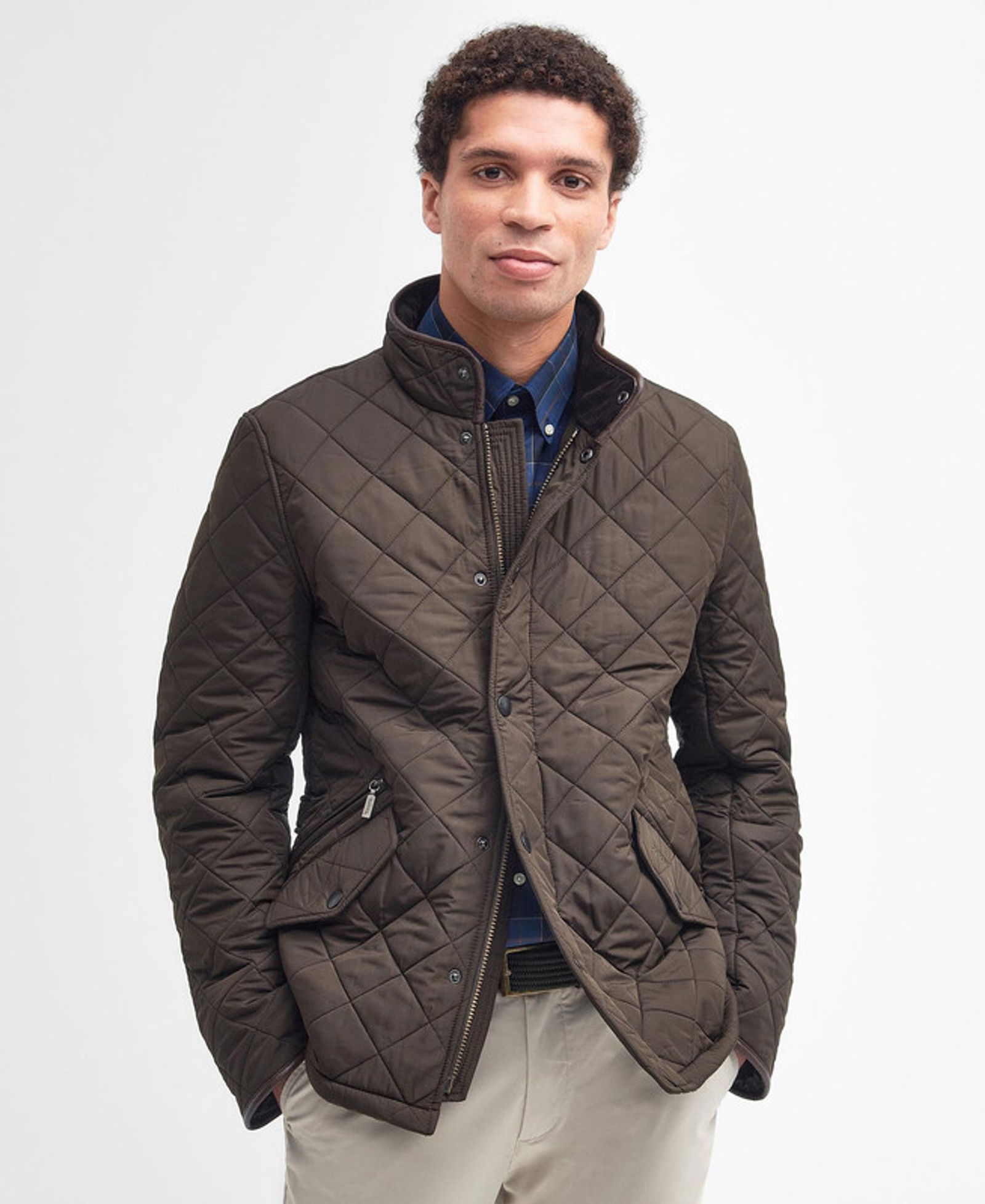  | Barbour Steppjacke Powell | XXL | olive
