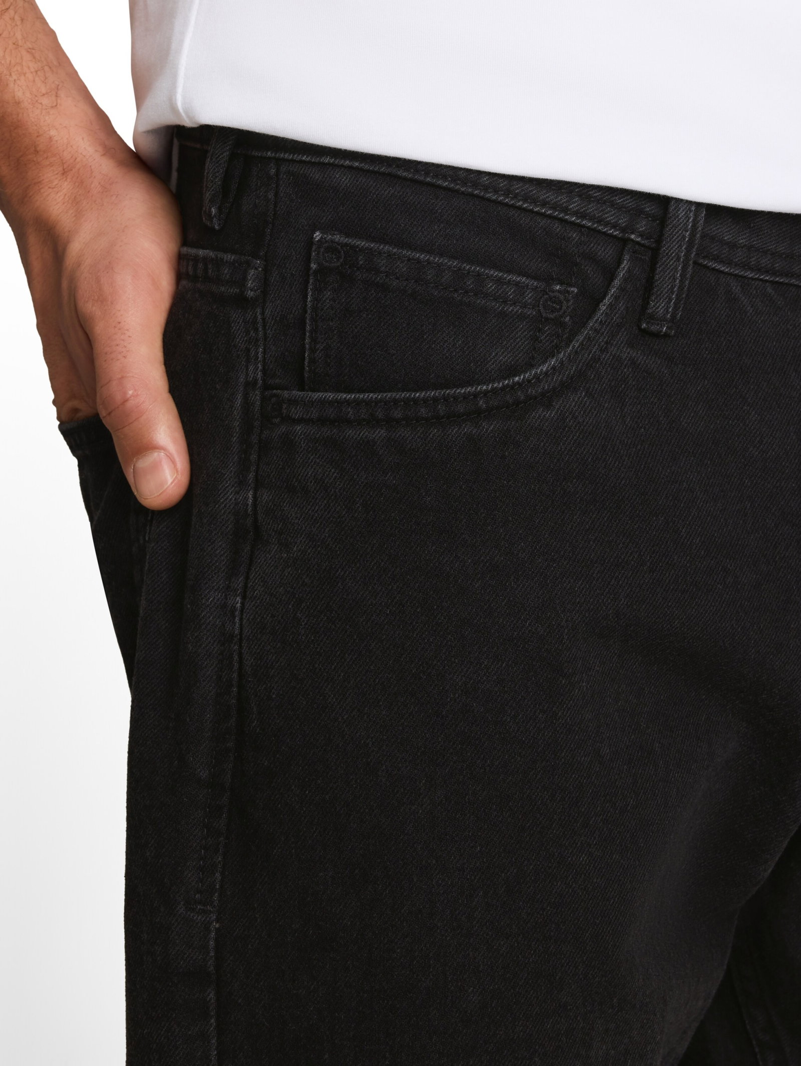 TTWAYLEN RELAXED, dark stone black black denim #6