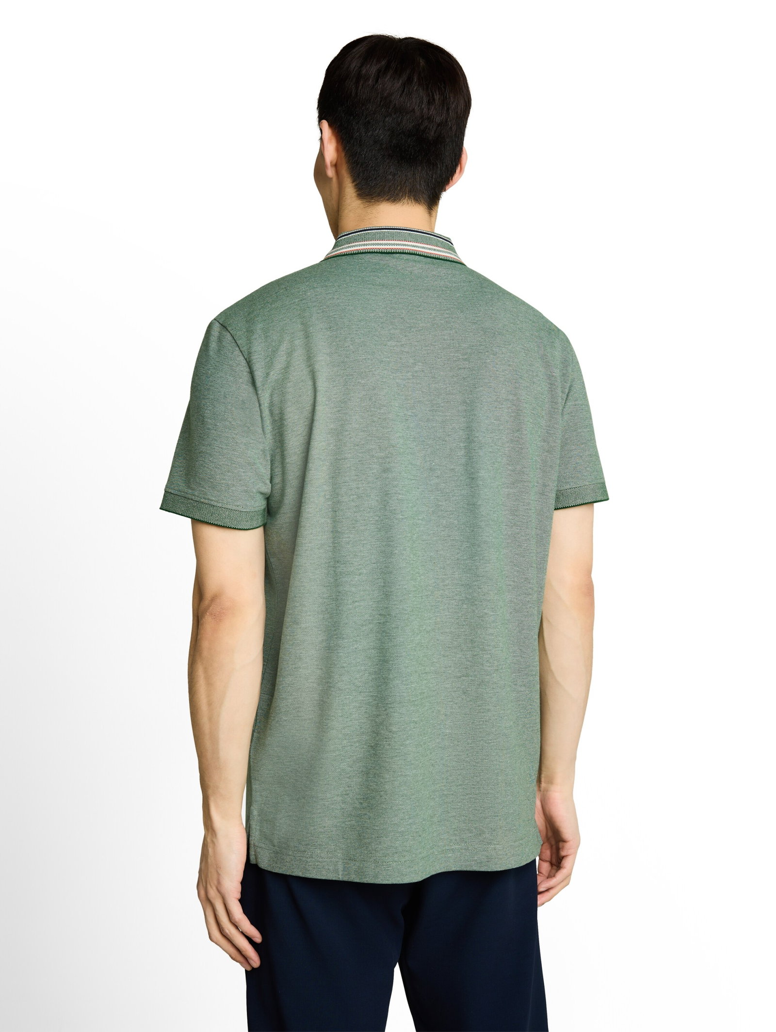 contrast polo, Garden Green #4