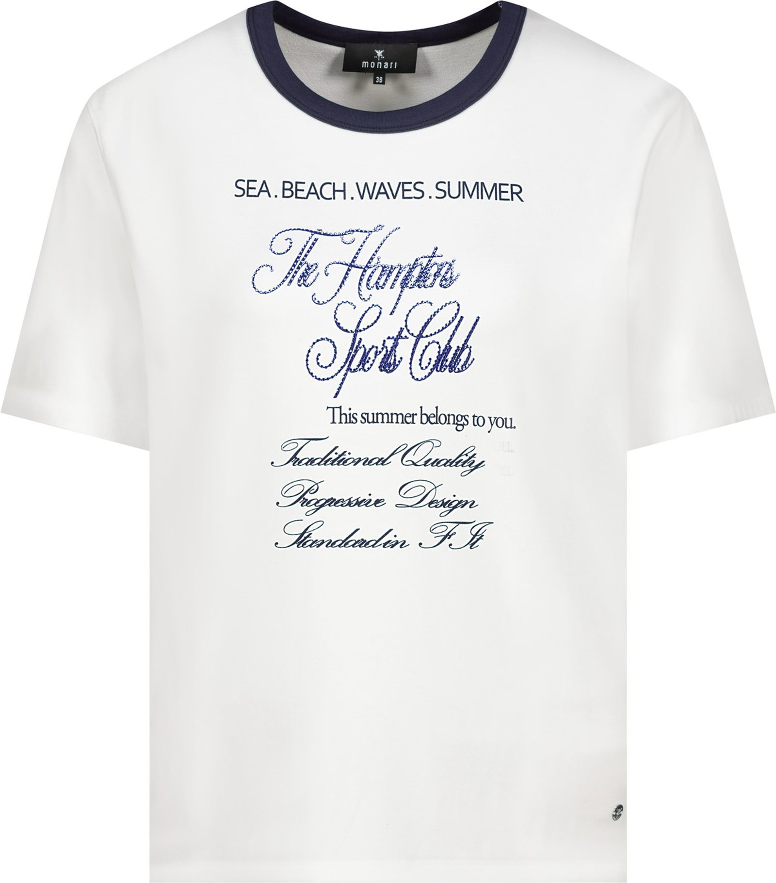 Monari |  T-Shirt, marine | 44 | marine