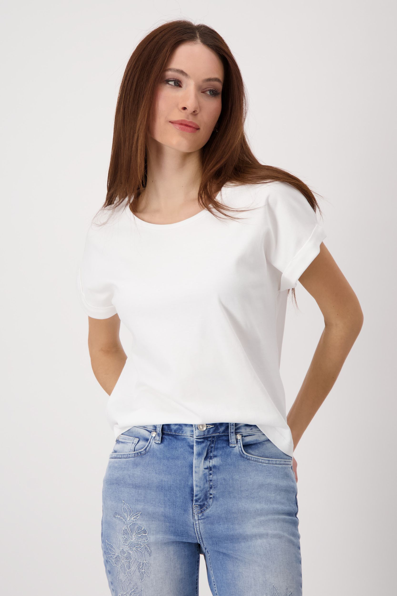 Monari |  T-Shirt, cream | 42