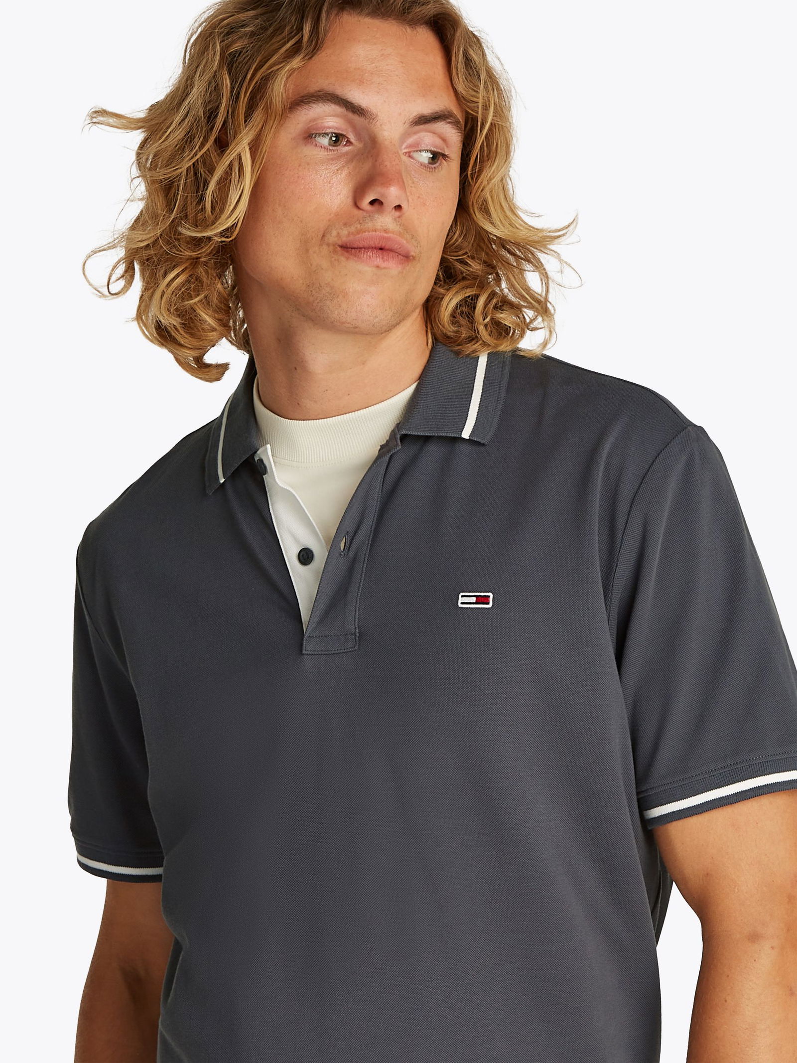 Tommy Jeans | Tommy Jeans Poloshirt | L | washed black